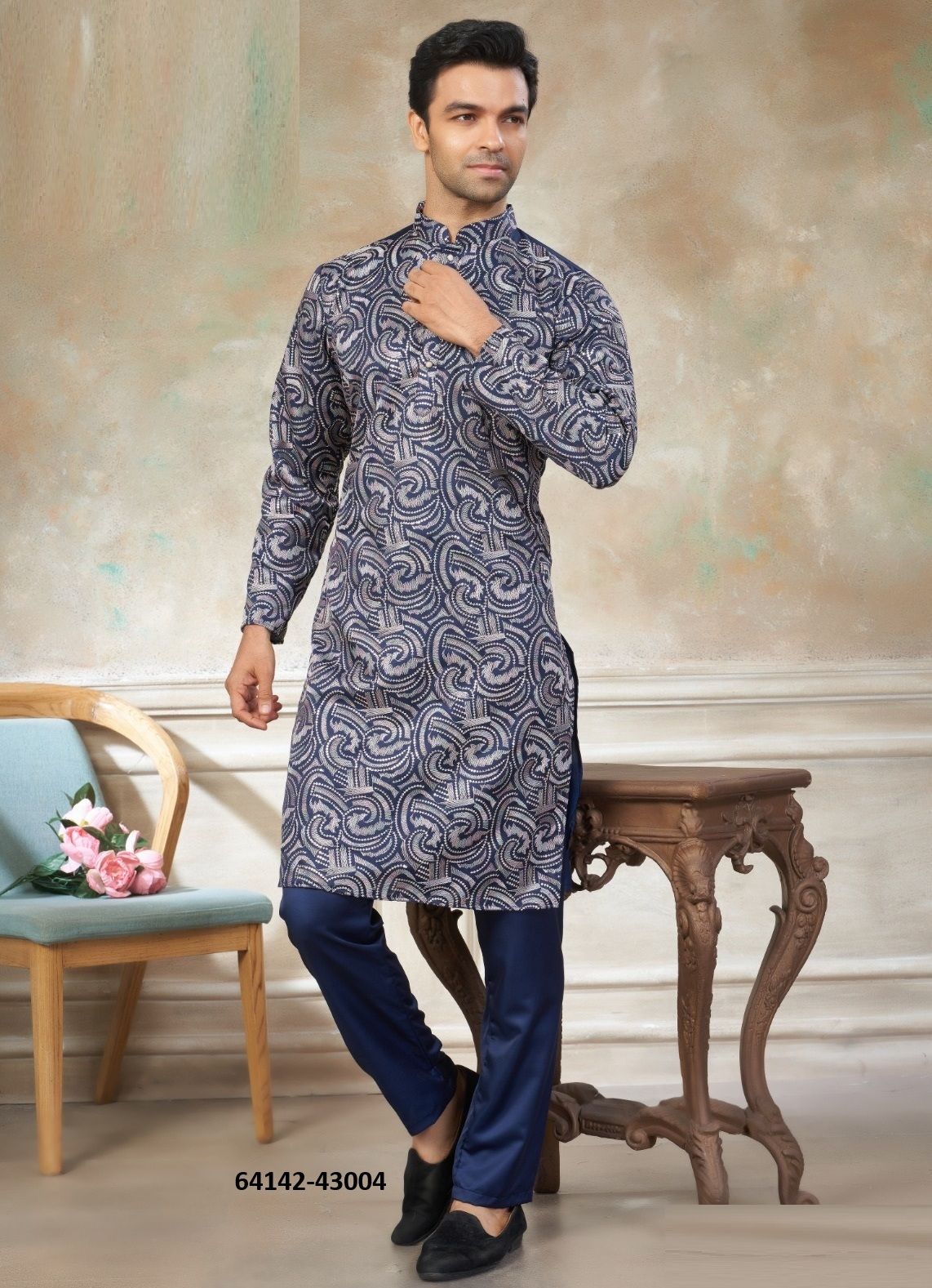 WEDDING COLLECTION - Catalog # 64142 (Set of 6 Men's Ethnic Wear) WEDDING COLLECTION - Catalog # 64142 (Set of 6 Men's Ethnic Wear)