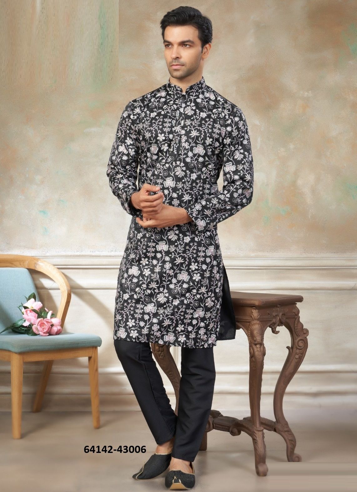 WEDDING COLLECTION - Catalog # 64142 (Set of 6 Men's Ethnic Wear) WEDDING COLLECTION - Catalog # 64142 (Set of 6 Men's Ethnic Wear)