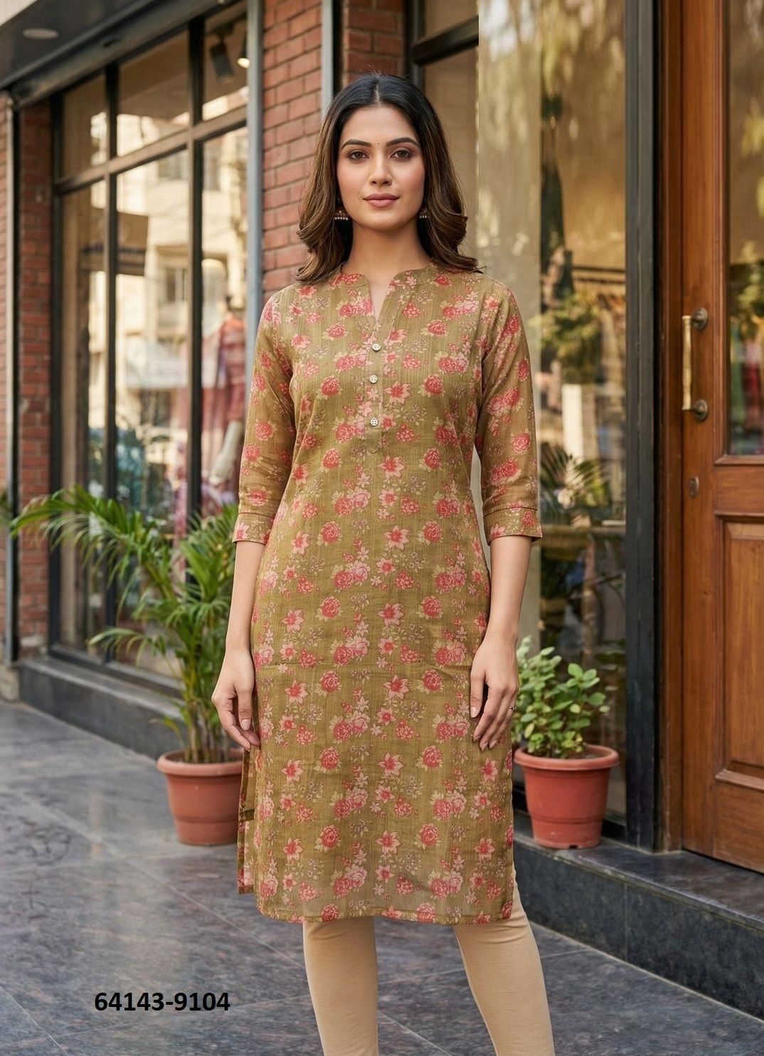RASHMIKA - Catalog # 64143 (Set of 7 Readymade Women's Kurtis / Tops) RASHMIKA - Catalog # 64143 (Set of 7 Readymade Women's Kurtis / Tops)