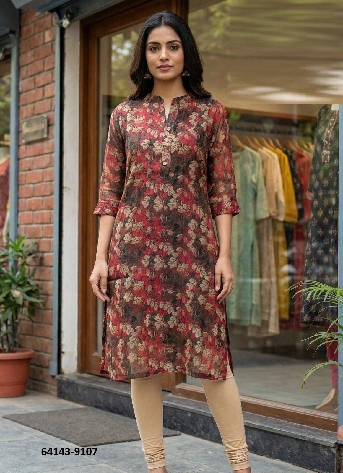 RASHMIKA - Catalog # 64143 (Set of 7 Readymade Women's Kurtis / Tops) RASHMIKA - Catalog # 64143 (Set of 7 Readymade Women's Kurtis / Tops)