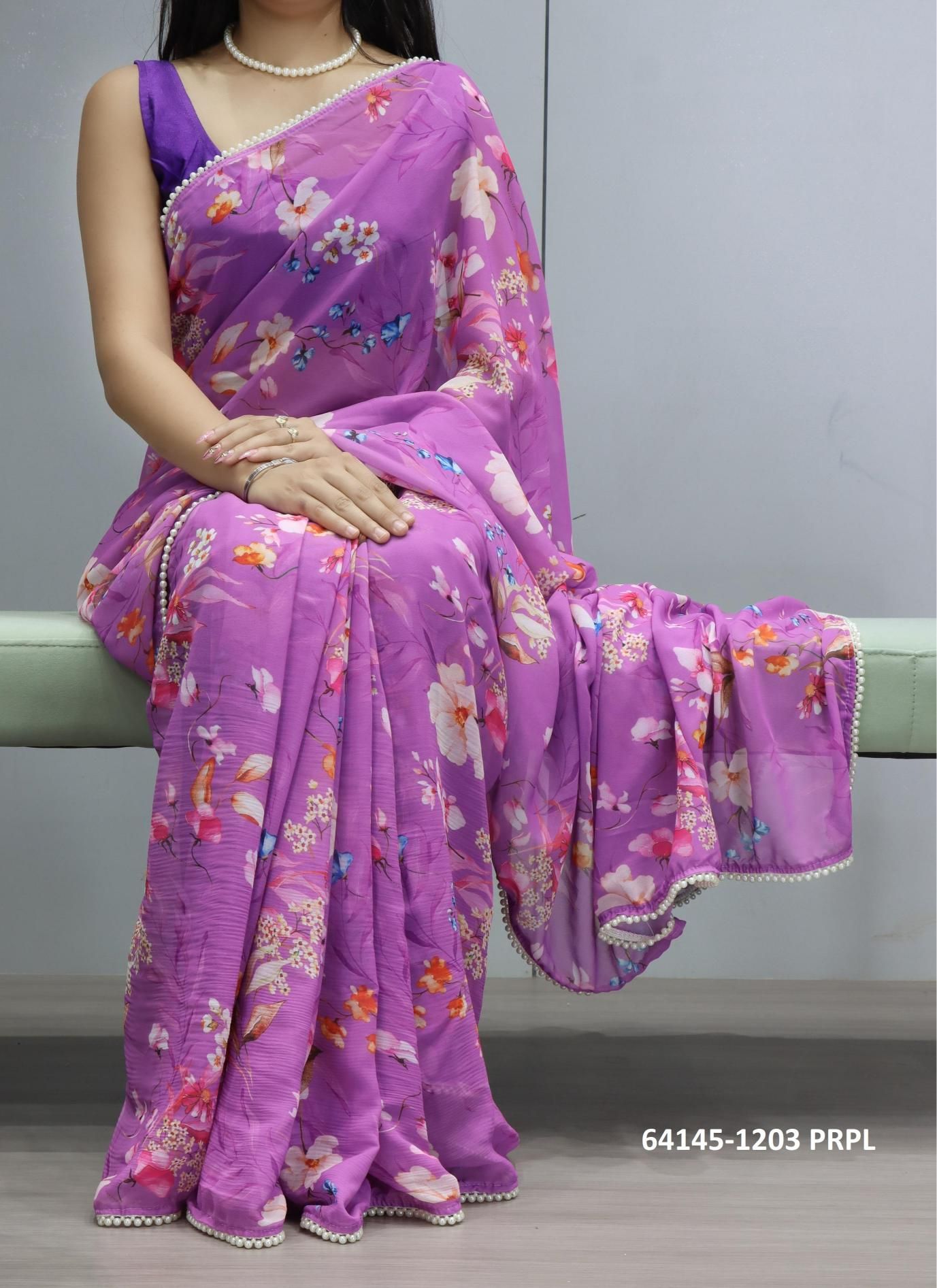 SERIES 1023 - Catalog # 64145 (Set of 3 Sarees)
