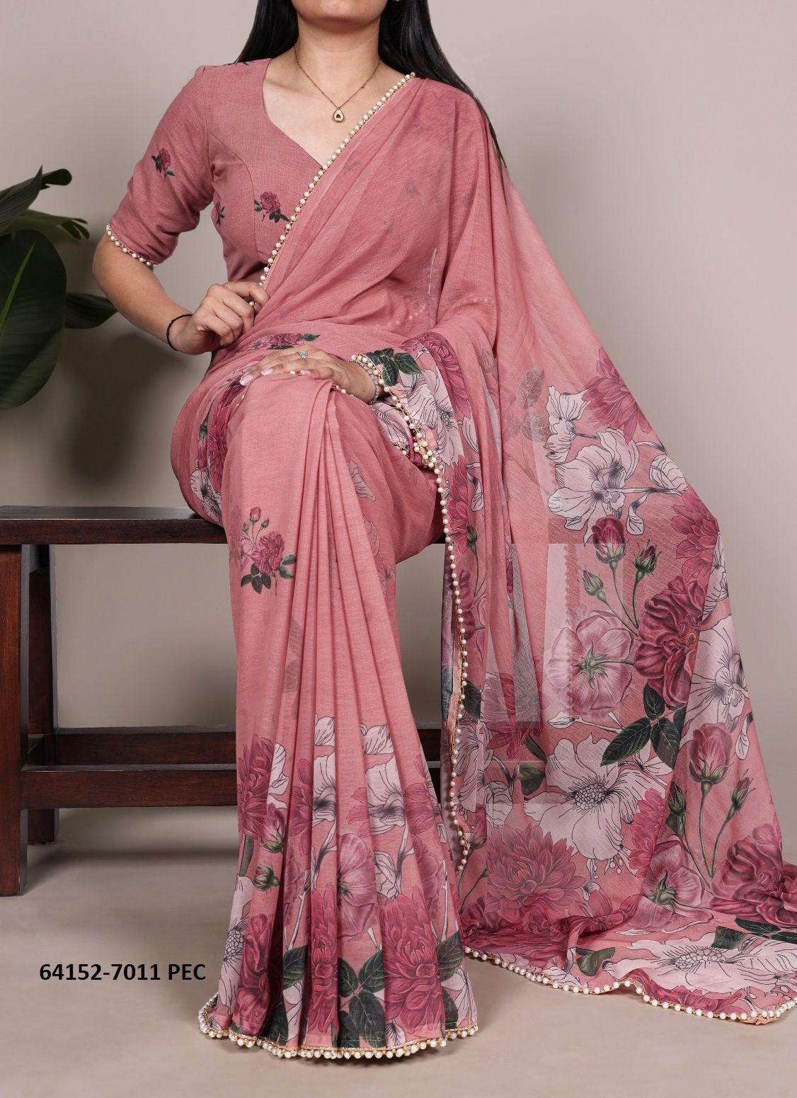 SERIES 7011 - Catalog # 64152 (Set of 4 Sarees)