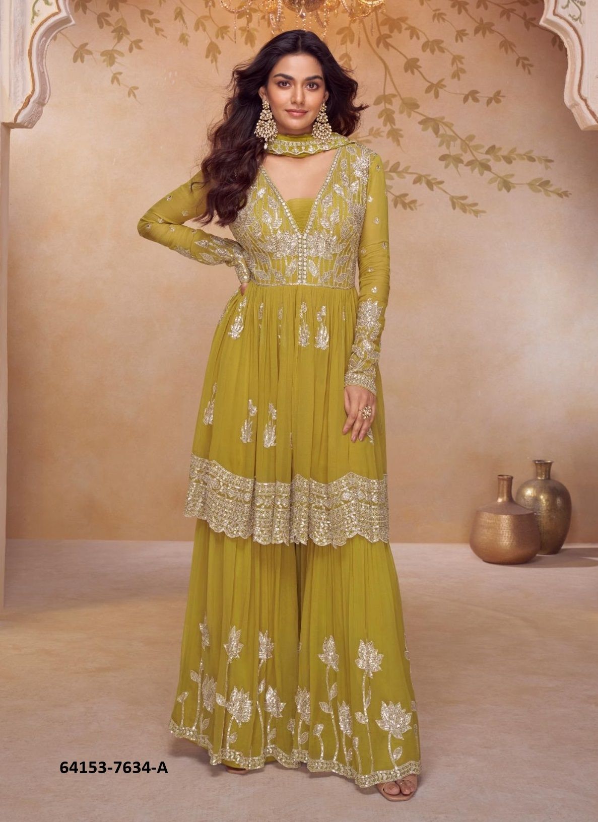 HEER - Catalog # 64153 (Set of 3 Readymade Salwar Suits) HEER - Catalog # 64153 (Set of 3 Readymade Salwar Suits)