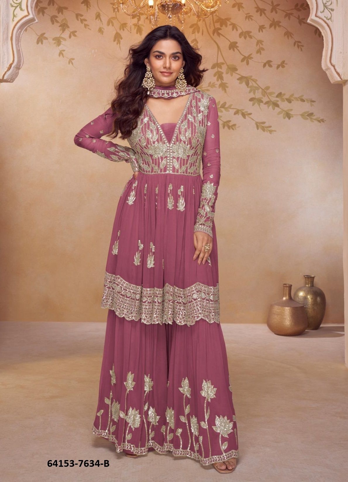 HEER - Catalog # 64153 (Set of 3 Readymade Salwar Suits) HEER - Catalog # 64153 (Set of 3 Readymade Salwar Suits)