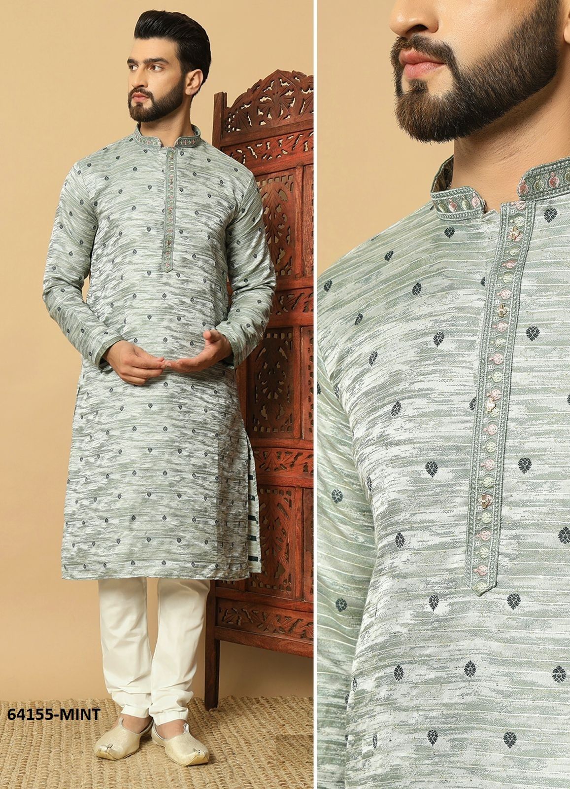 UTSAV 5 - Catalog # 64155 (Set of 3 Men's Ethnic Wear)