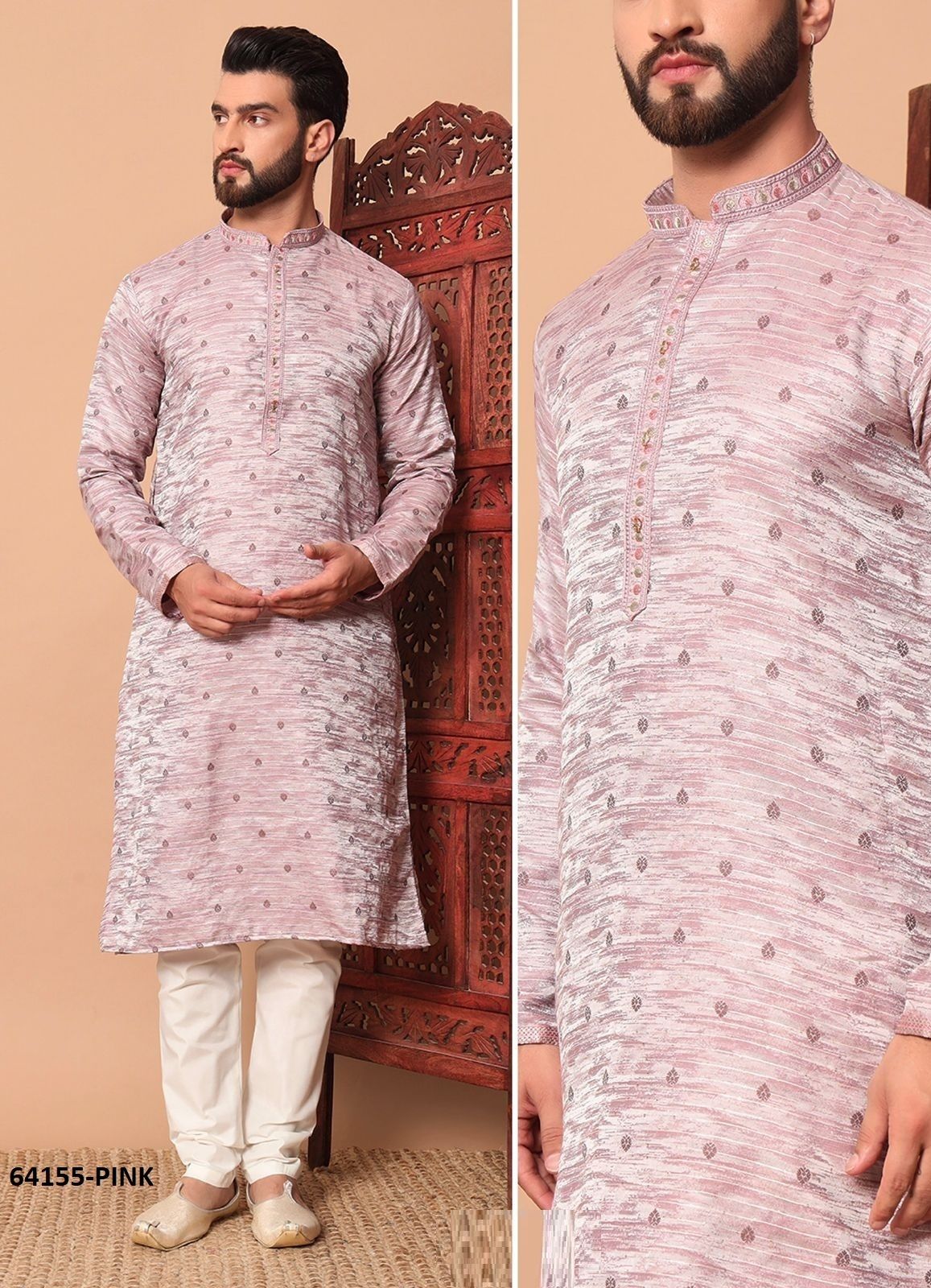 UTSAV 5 - Catalog # 64155 (Set of 3 Men's Ethnic Wear)