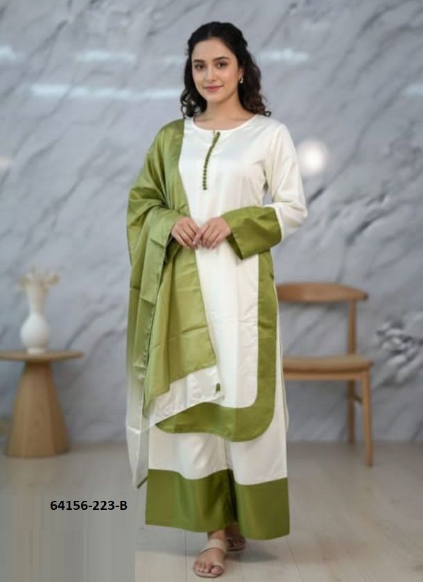 ZAHRA - Catalog # 64156 (Set of 3 Readymade Salwar Suits)