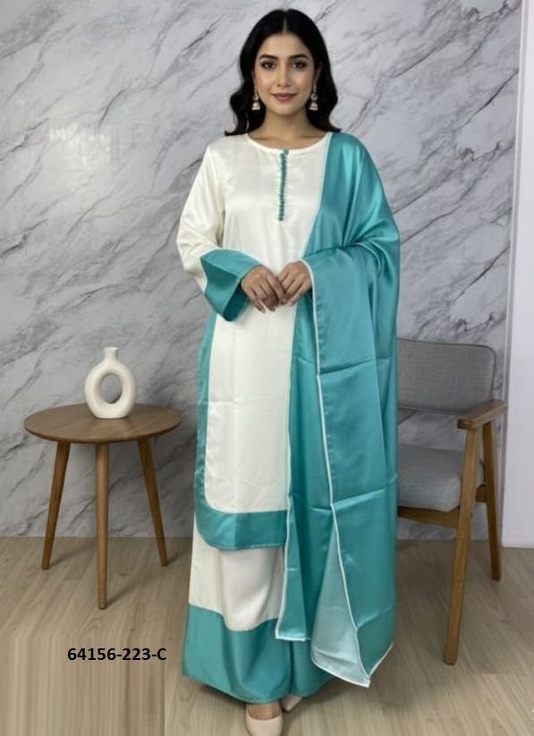 ZAHRA - Catalog # 64156 (Set of 3 Readymade Salwar Suits)