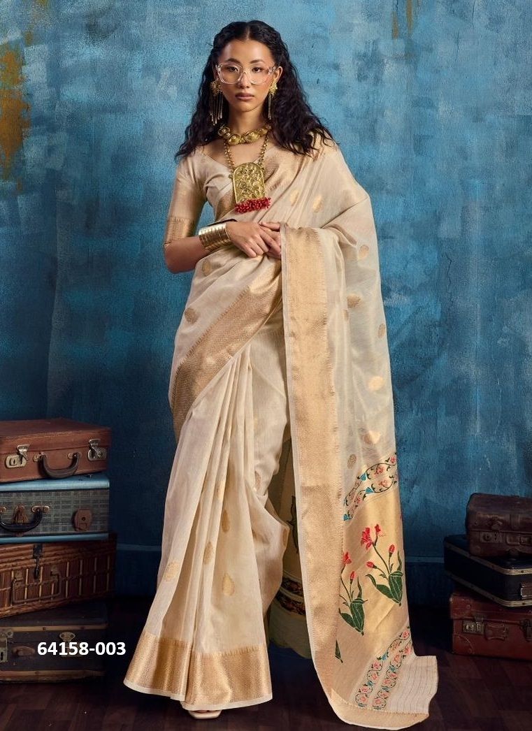 KORRA TISSUE PAITHANI - Catalog # 64158 (Set of 6 Sarees) KORRA TISSUE PAITHANI - Catalog # 64158 (Set of 6 Sarees)