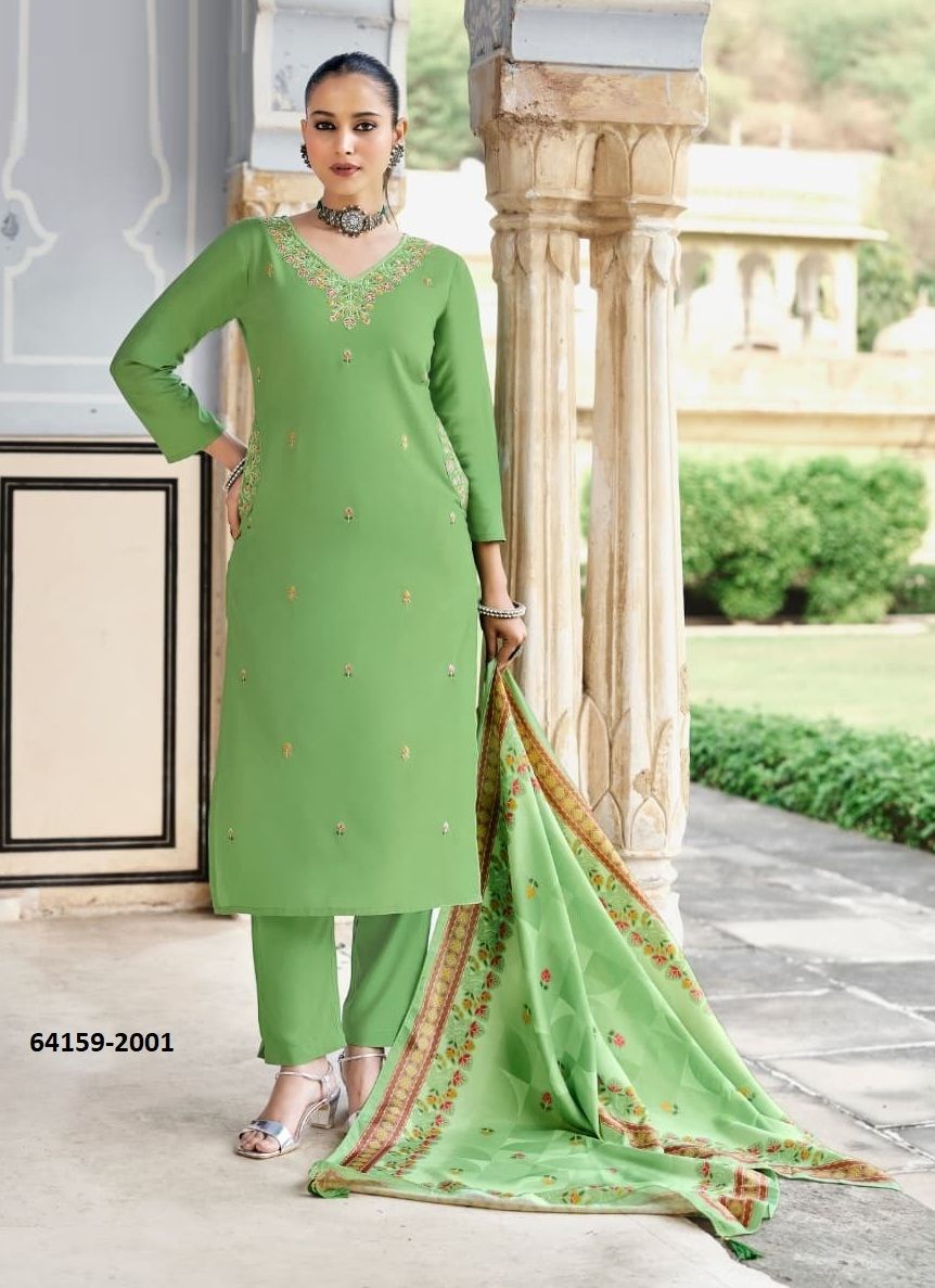 CHITRA 2 - Catalog # 64159 (Set of 6 Readymade Salwar Suits) CHITRA 2 - Catalog # 64159 (Set of 6 Readymade Salwar Suits)