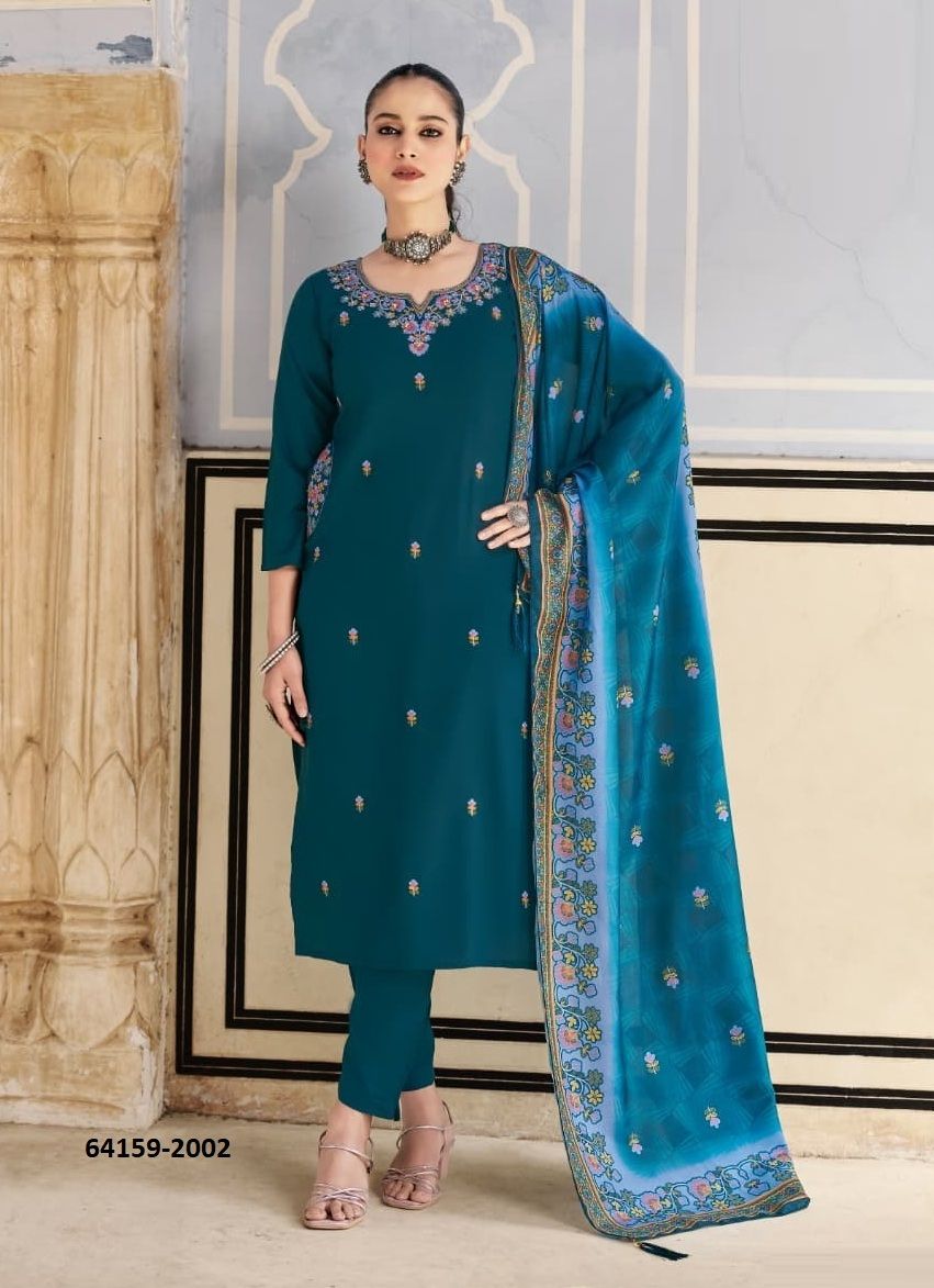 CHITRA 2 - Catalog # 64159 (Set of 6 Readymade Salwar Suits) CHITRA 2 - Catalog # 64159 (Set of 6 Readymade Salwar Suits)