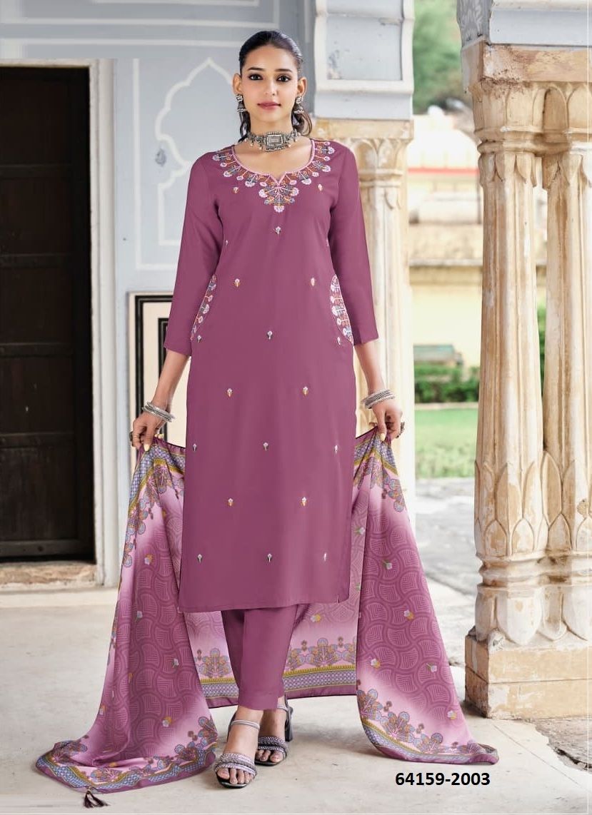 CHITRA 2 - Catalog # 64159 (Set of 6 Readymade Salwar Suits) CHITRA 2 - Catalog # 64159 (Set of 6 Readymade Salwar Suits)