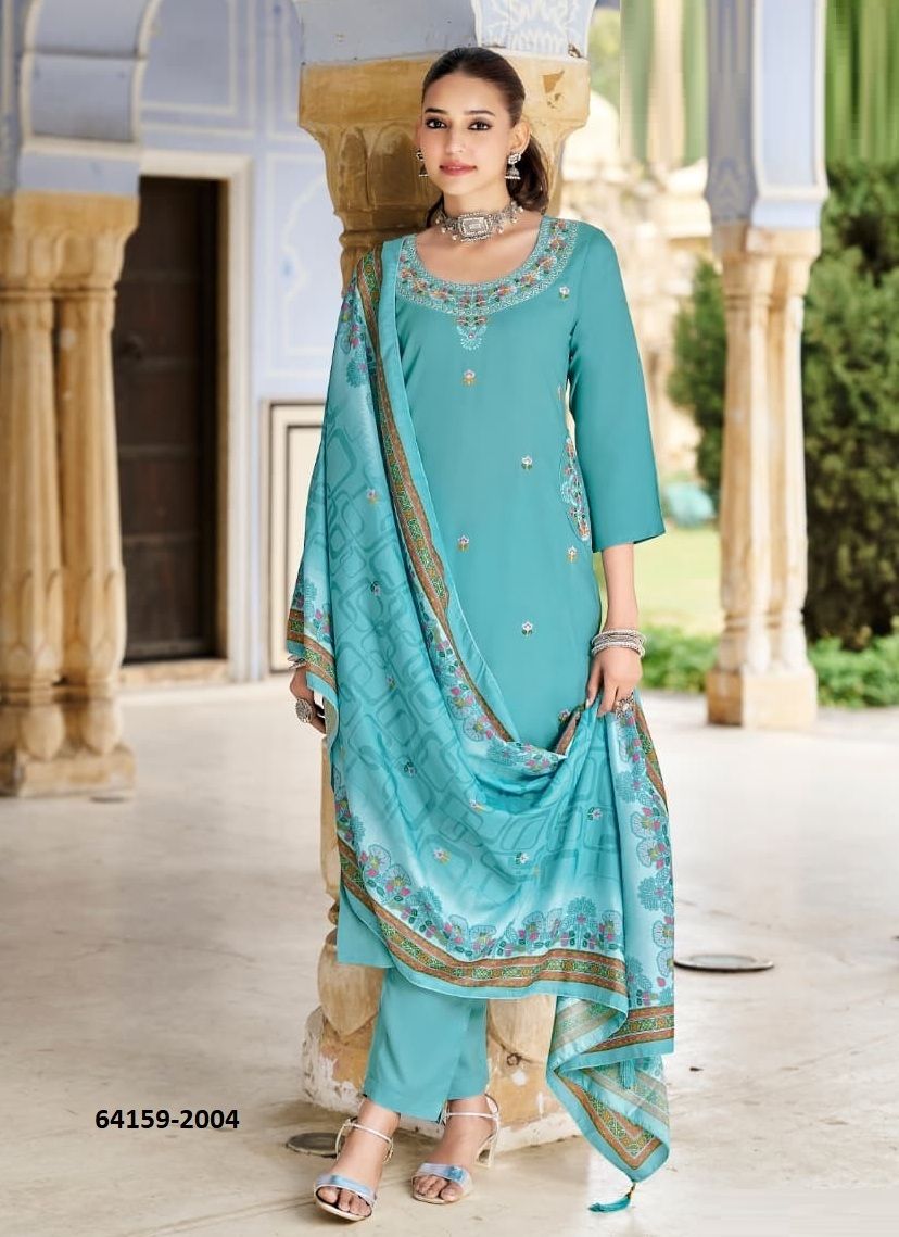 CHITRA 2 - Catalog # 64159 (Set of 6 Readymade Salwar Suits) CHITRA 2 - Catalog # 64159 (Set of 6 Readymade Salwar Suits)