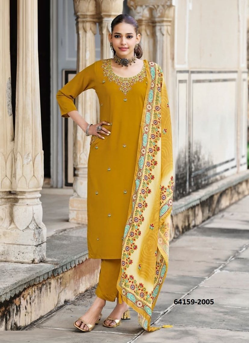 CHITRA 2 - Catalog # 64159 (Set of 6 Readymade Salwar Suits) CHITRA 2 - Catalog # 64159 (Set of 6 Readymade Salwar Suits)