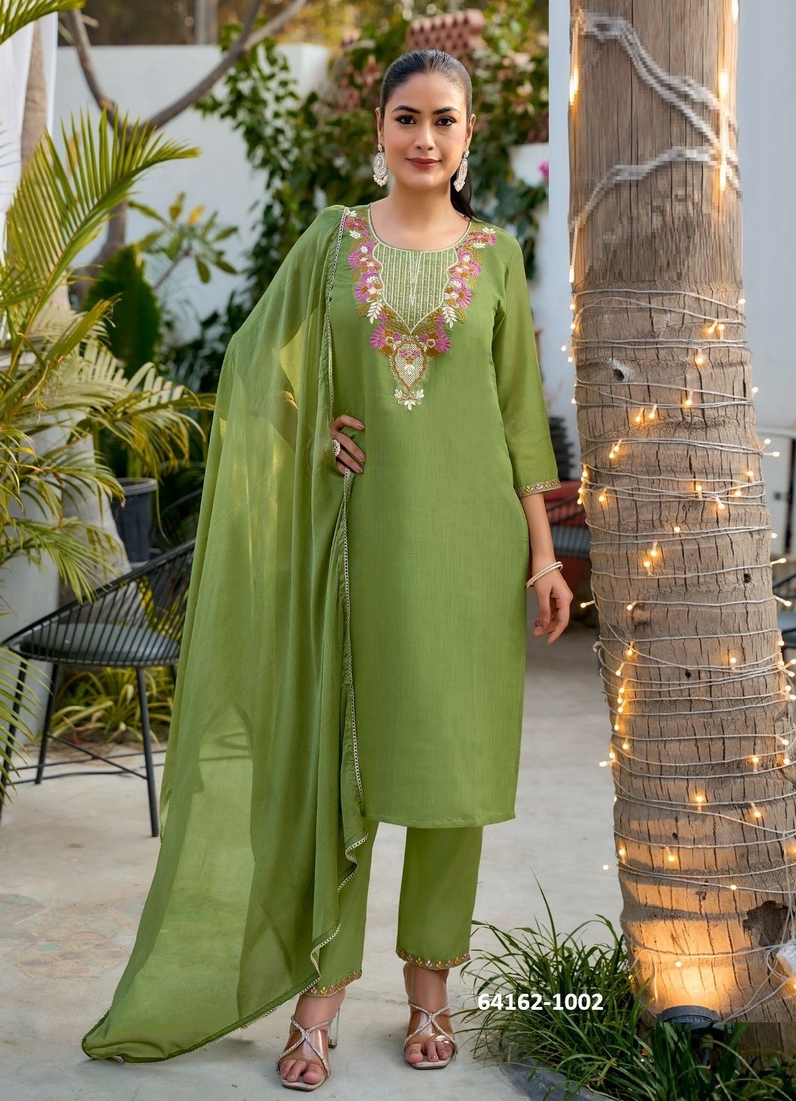 GULMOHAR 1 - Catalog # 64162 (Set of 8 Readymade Salwar Suits)