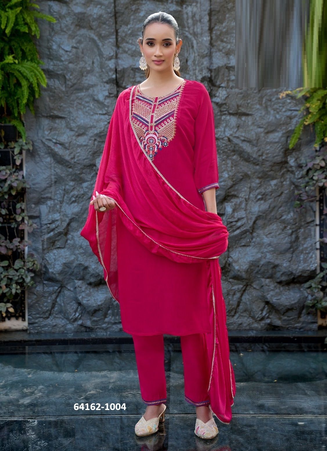 GULMOHAR 1 - Catalog # 64162 (Set of 8 Readymade Salwar Suits)