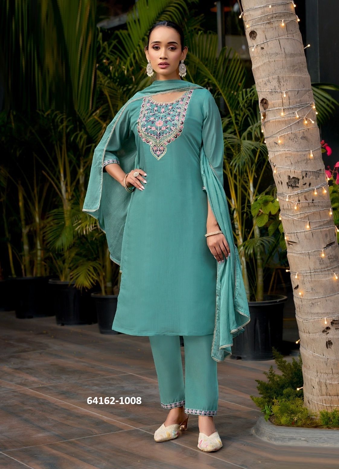 GULMOHAR 1 - Catalog # 64162 (Set of 8 Readymade Salwar Suits)