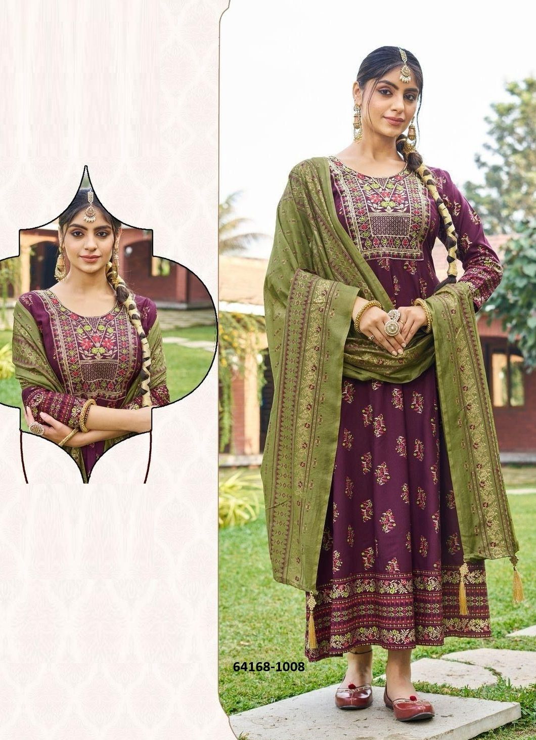 MASAKALI - Catalog # 64168 (Set of 7 Readymade Women's Kurtis / Tops)