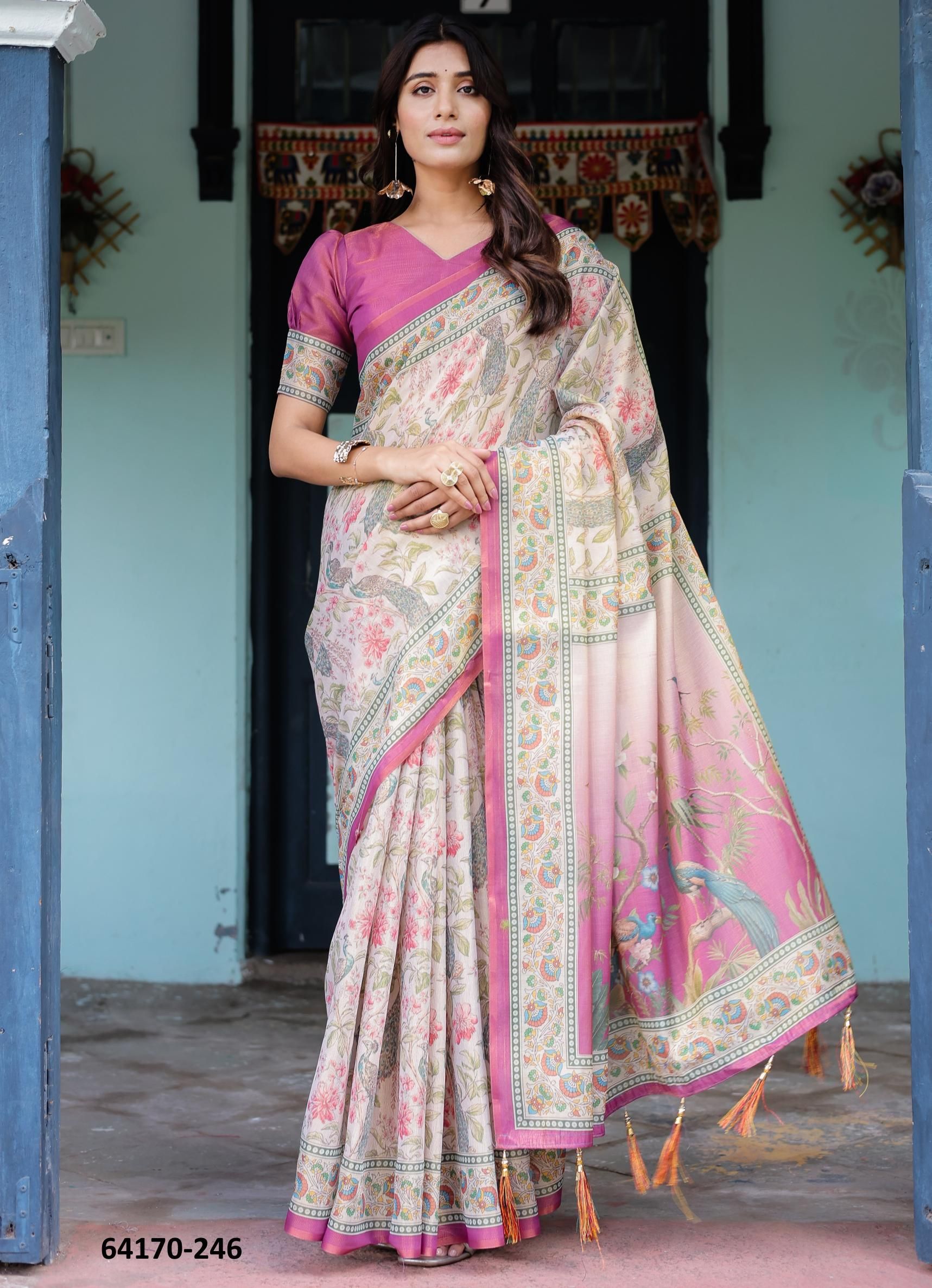 SERIES 246 - Catalog # 64170 (Set of 10 Sarees) SERIES 246 - Catalog # 64170 (Set of 10 Sarees)