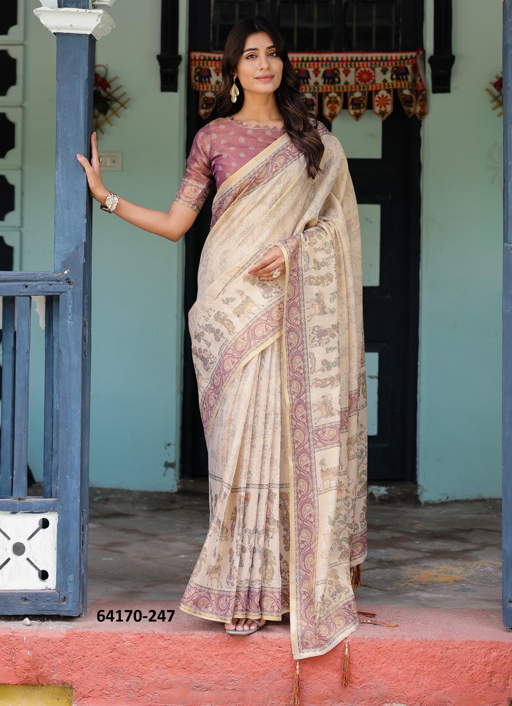 SERIES 246 - Catalog # 64170 (Set of 10 Sarees) SERIES 246 - Catalog # 64170 (Set of 10 Sarees)