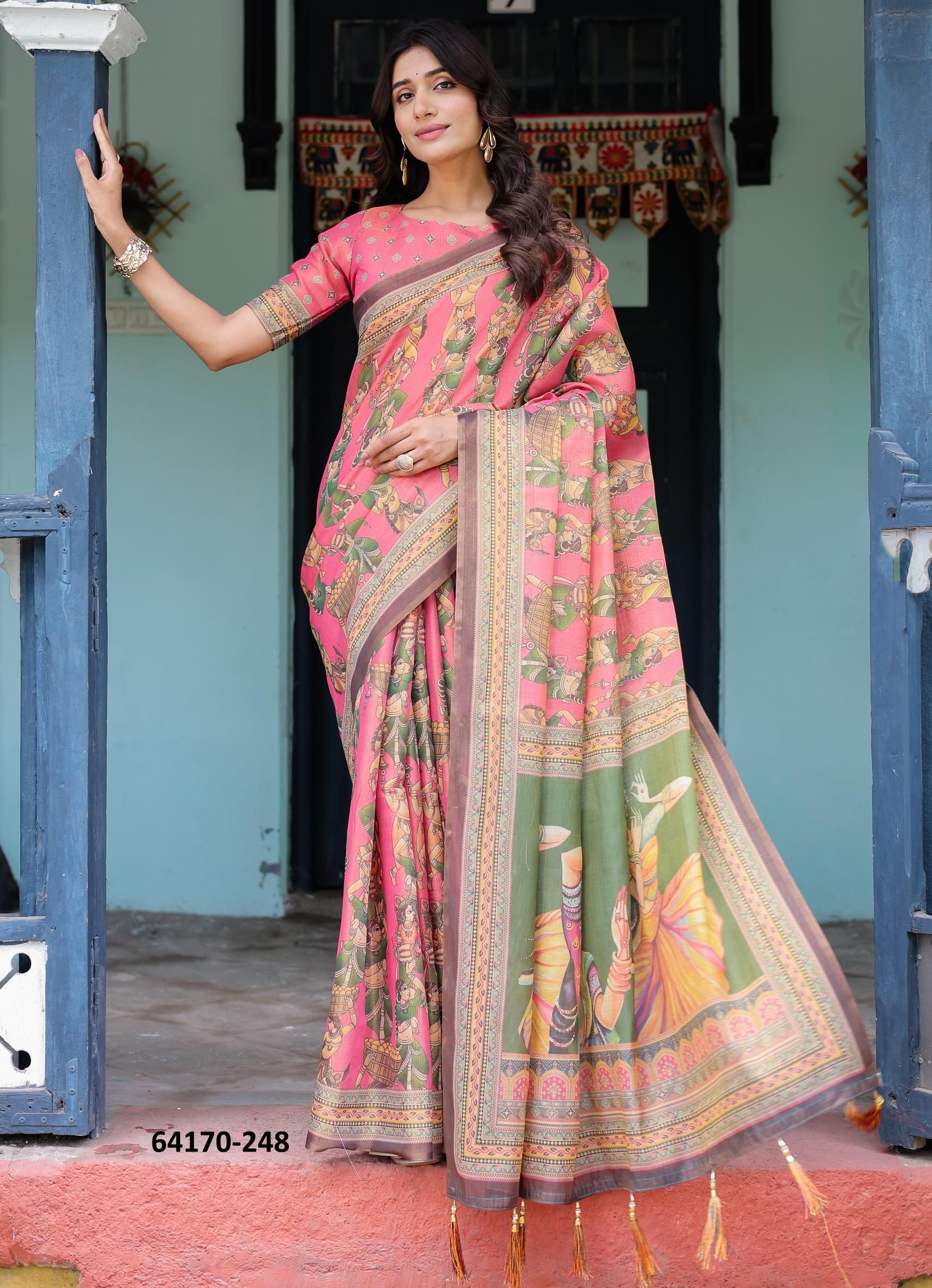 SERIES 246 - Catalog # 64170 (Set of 10 Sarees) SERIES 246 - Catalog # 64170 (Set of 10 Sarees)