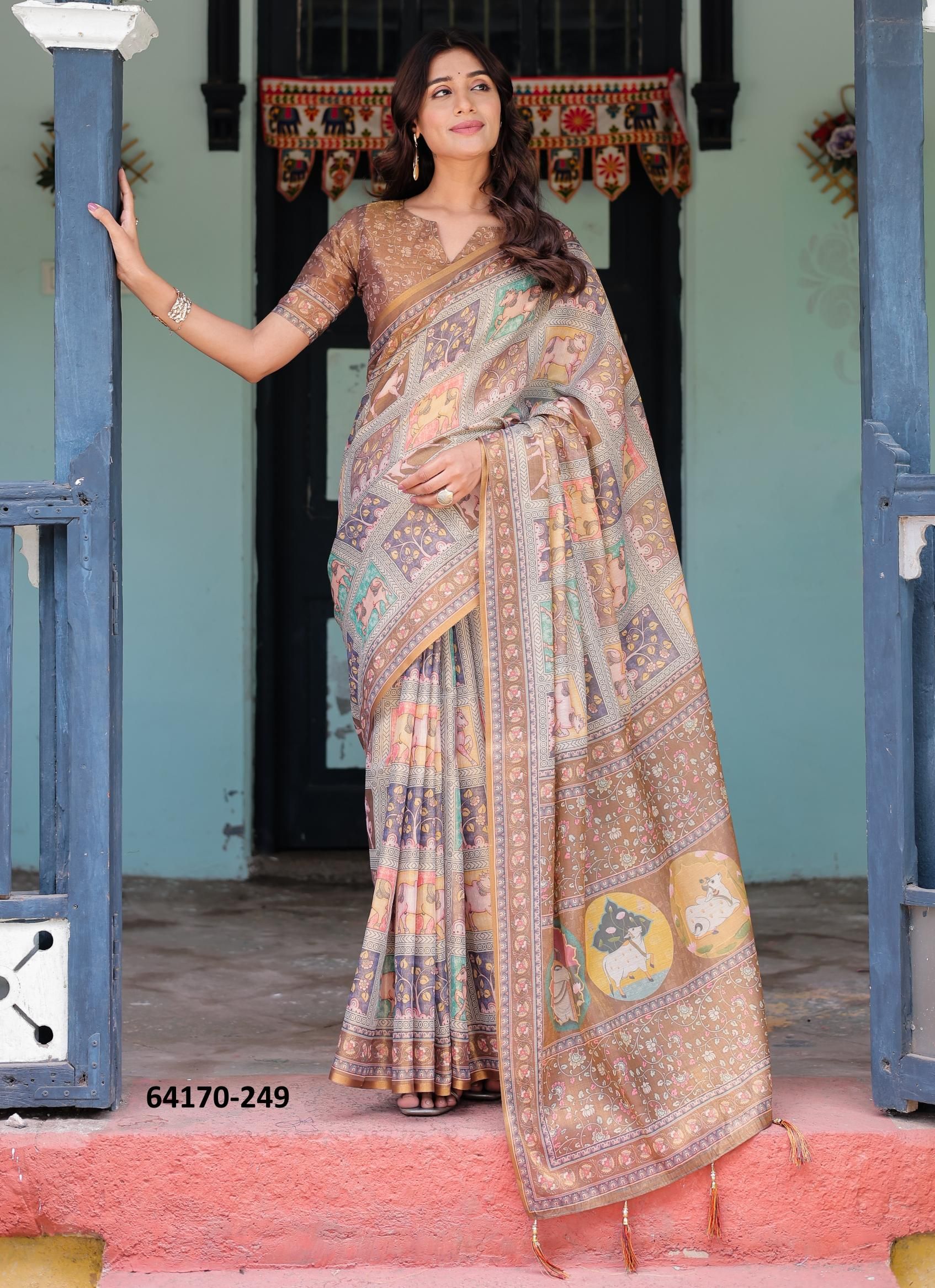 SERIES 246 - Catalog # 64170 (Set of 10 Sarees) SERIES 246 - Catalog # 64170 (Set of 10 Sarees)