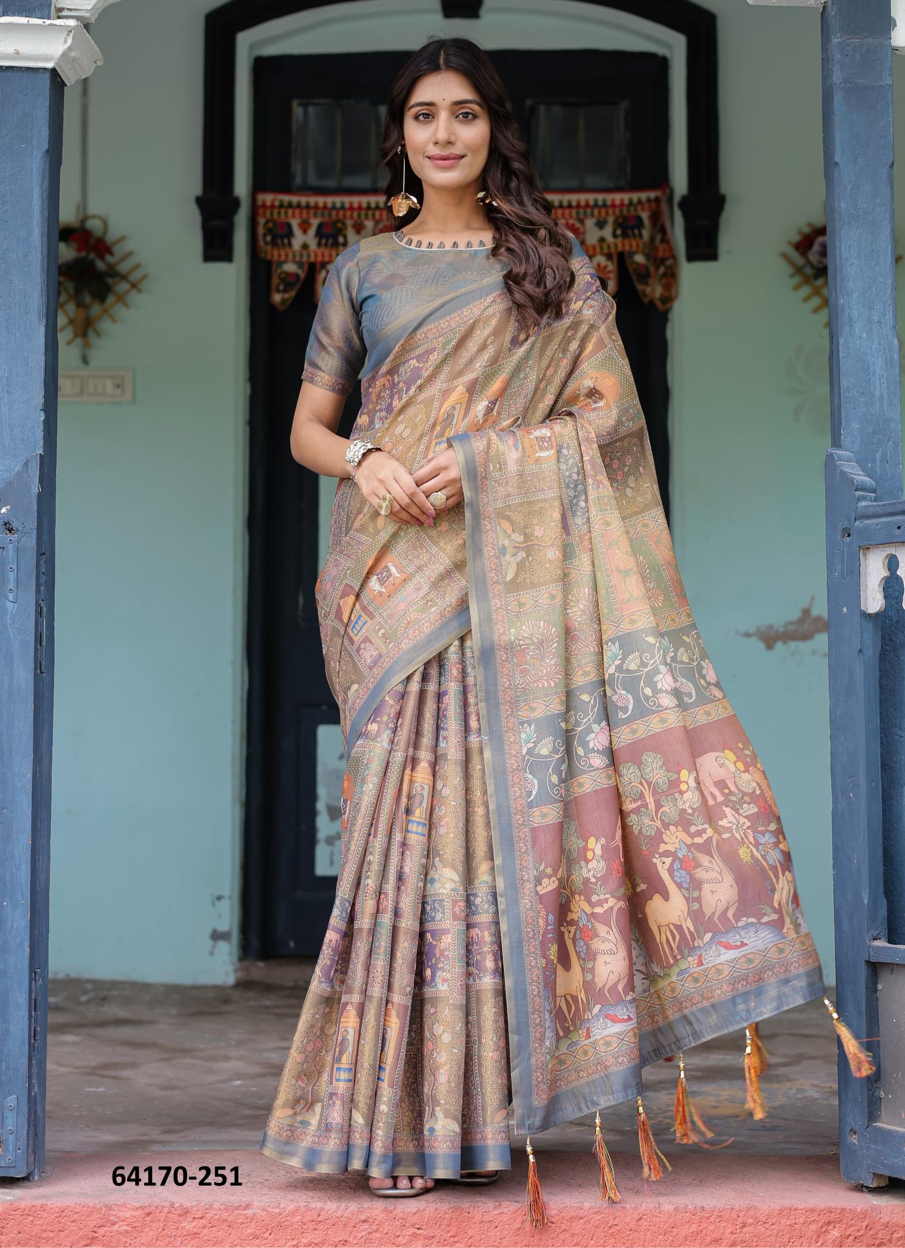 SERIES 246 - Catalog # 64170 (Set of 10 Sarees) SERIES 246 - Catalog # 64170 (Set of 10 Sarees)