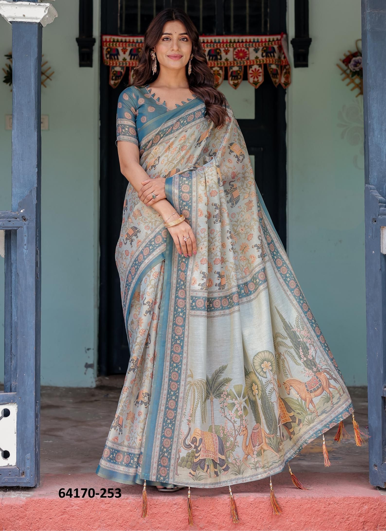 SERIES 246 - Catalog # 64170 (Set of 10 Sarees) SERIES 246 - Catalog # 64170 (Set of 10 Sarees)