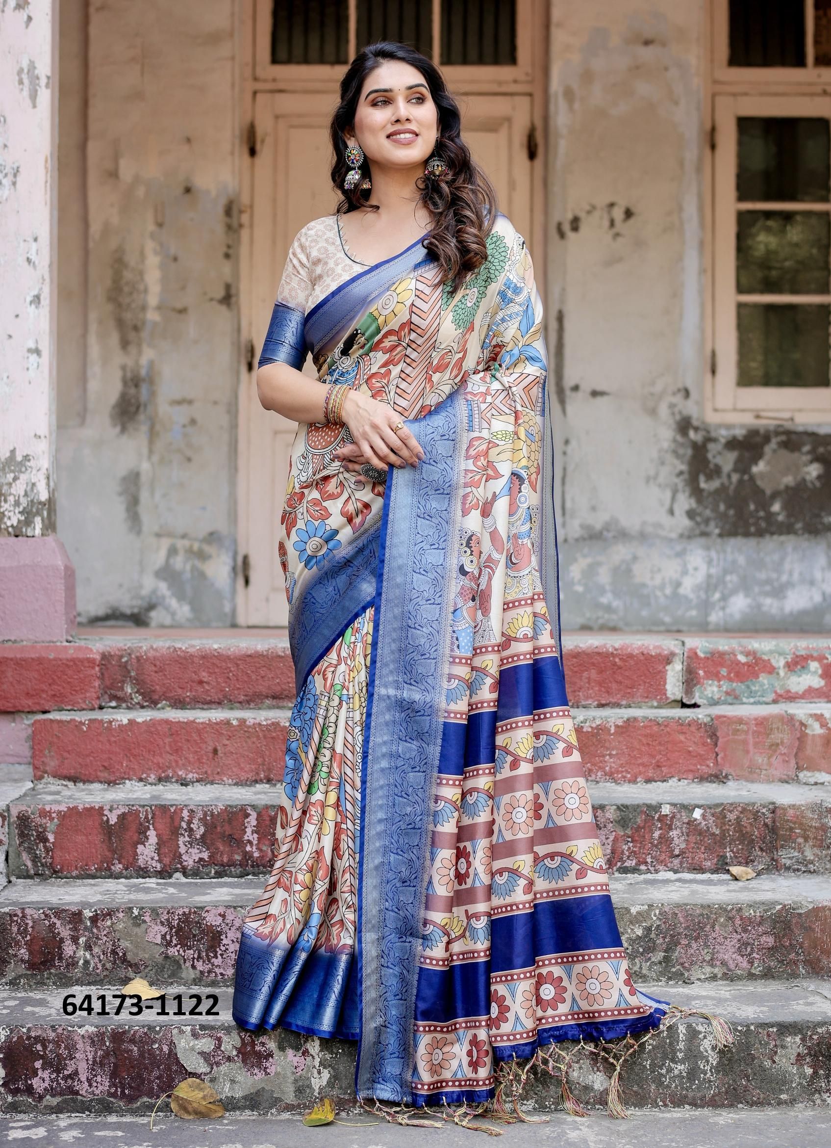 TUSSER SILK VARSHA 1121 - Catalog # 64173 (Set of 9 Sarees) TUSSER SILK VARSHA 1121 - Catalog # 64173 (Set of 9 Sarees)