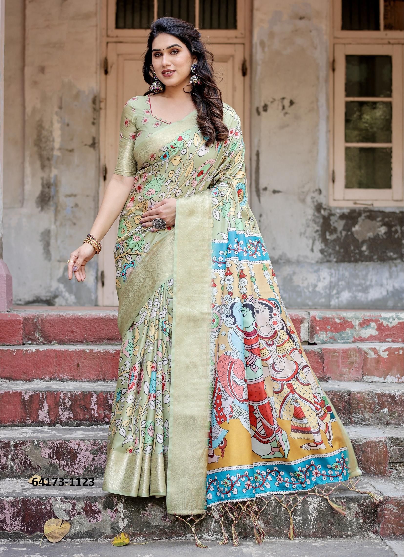 TUSSER SILK VARSHA 1121 - Catalog # 64173 (Set of 9 Sarees) TUSSER SILK VARSHA 1121 - Catalog # 64173 (Set of 9 Sarees)