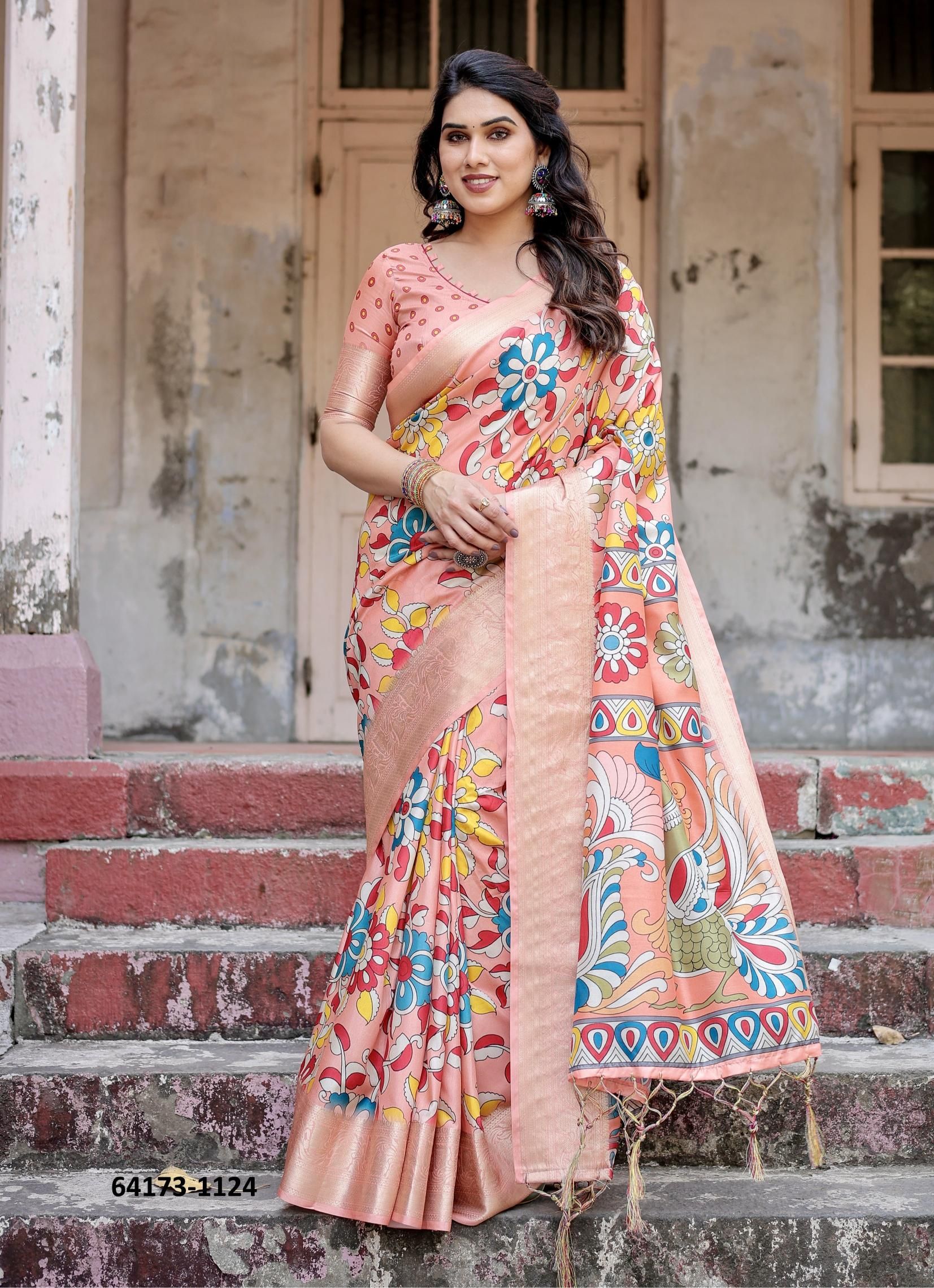 TUSSER SILK VARSHA 1121 - Catalog # 64173 (Set of 9 Sarees) TUSSER SILK VARSHA 1121 - Catalog # 64173 (Set of 9 Sarees)