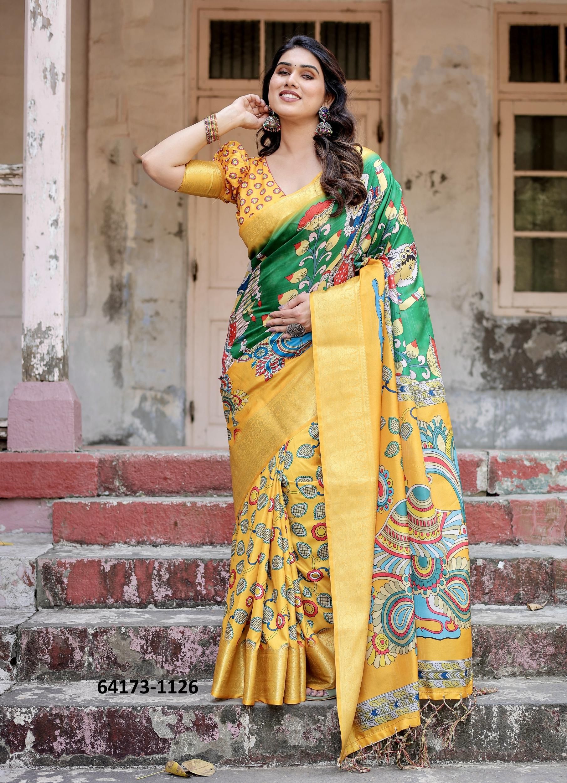 TUSSER SILK VARSHA 1121 - Catalog # 64173 (Set of 9 Sarees) TUSSER SILK VARSHA 1121 - Catalog # 64173 (Set of 9 Sarees)