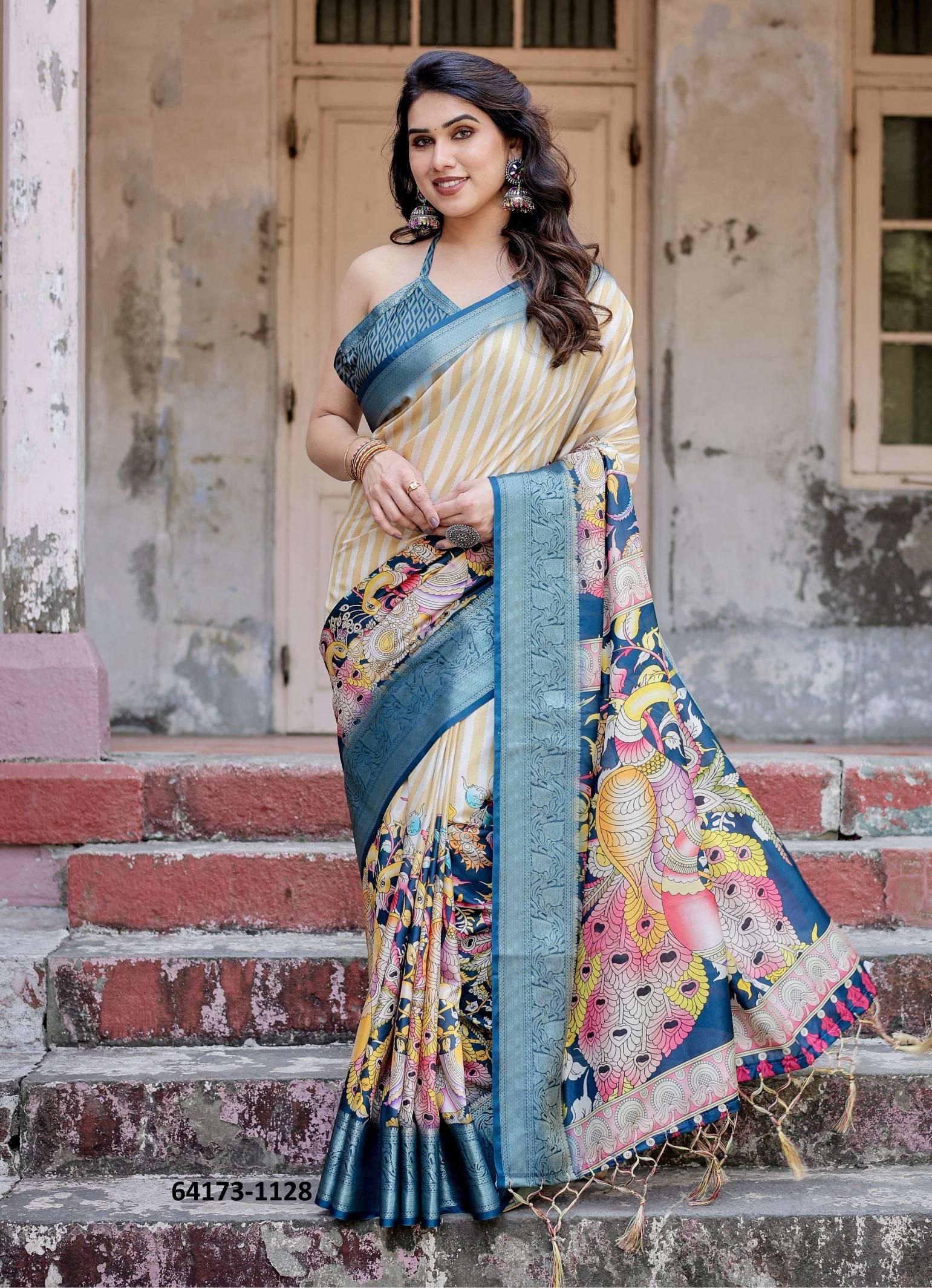 TUSSER SILK VARSHA 1121 - Catalog # 64173 (Set of 9 Sarees) TUSSER SILK VARSHA 1121 - Catalog # 64173 (Set of 9 Sarees)