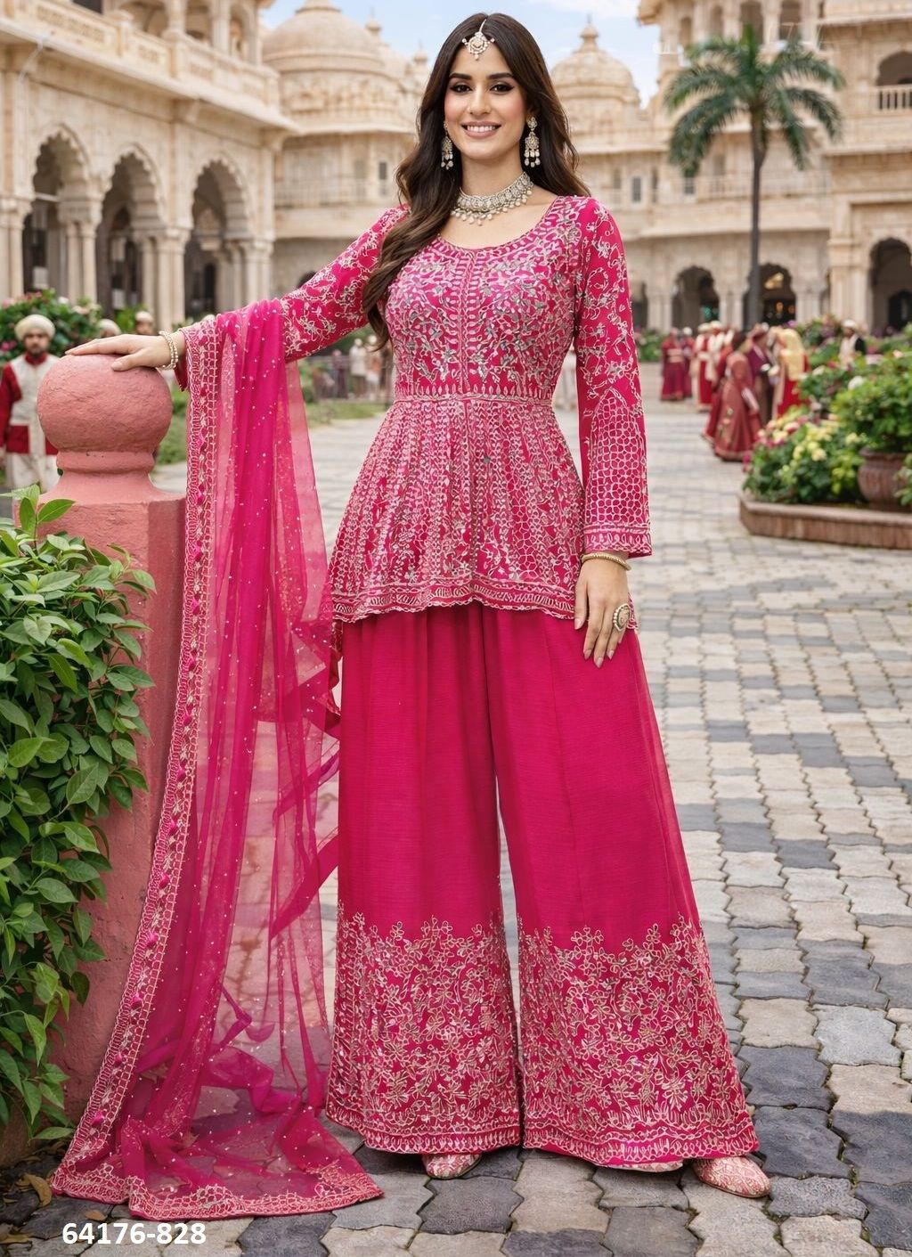 MIRROR - Catalog # 64176 (Set of 3 Readymade Salwar Suits) MIRROR - Catalog # 64176 (Set of 3 Readymade Salwar Suits)