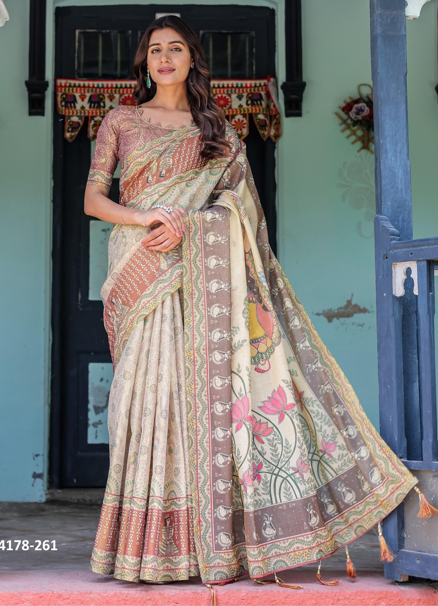 HANDLOOM COTTON SERIES 256 - Catalog # 64178 (Set of 10 Sarees)