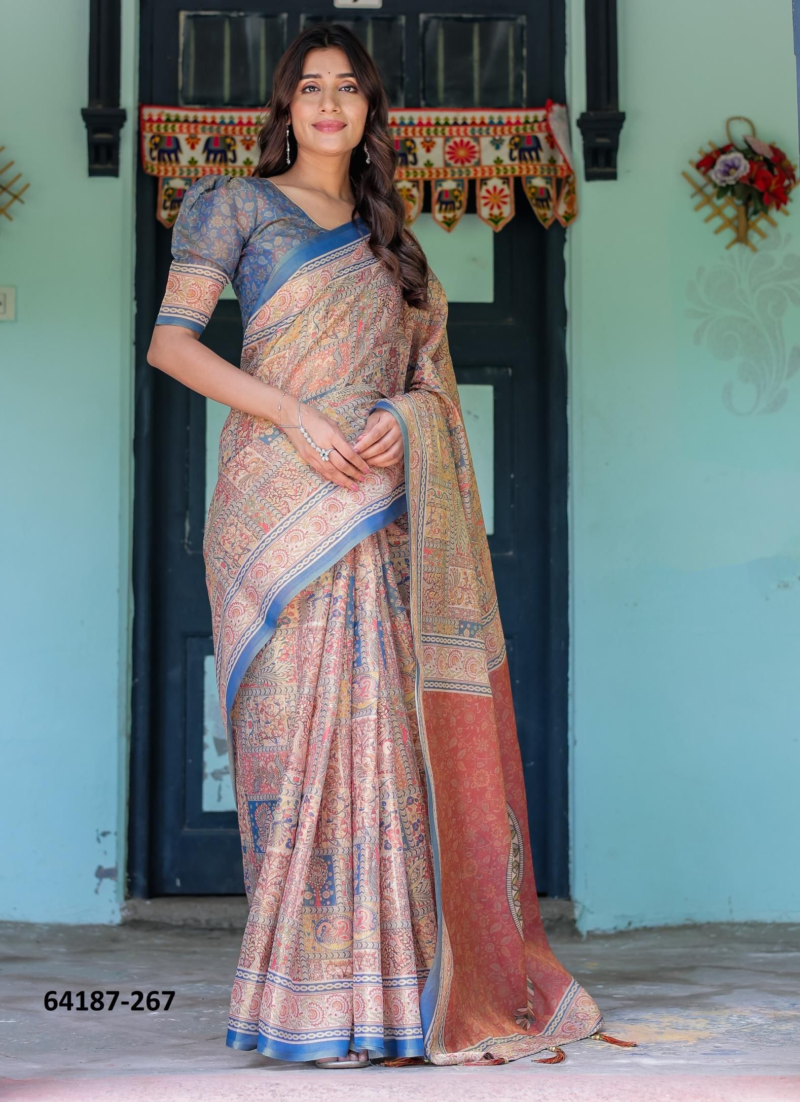 HANDLOOM COTTON SERIES 266-275 - Catalog # 64187 (Set of 10 Sarees)
