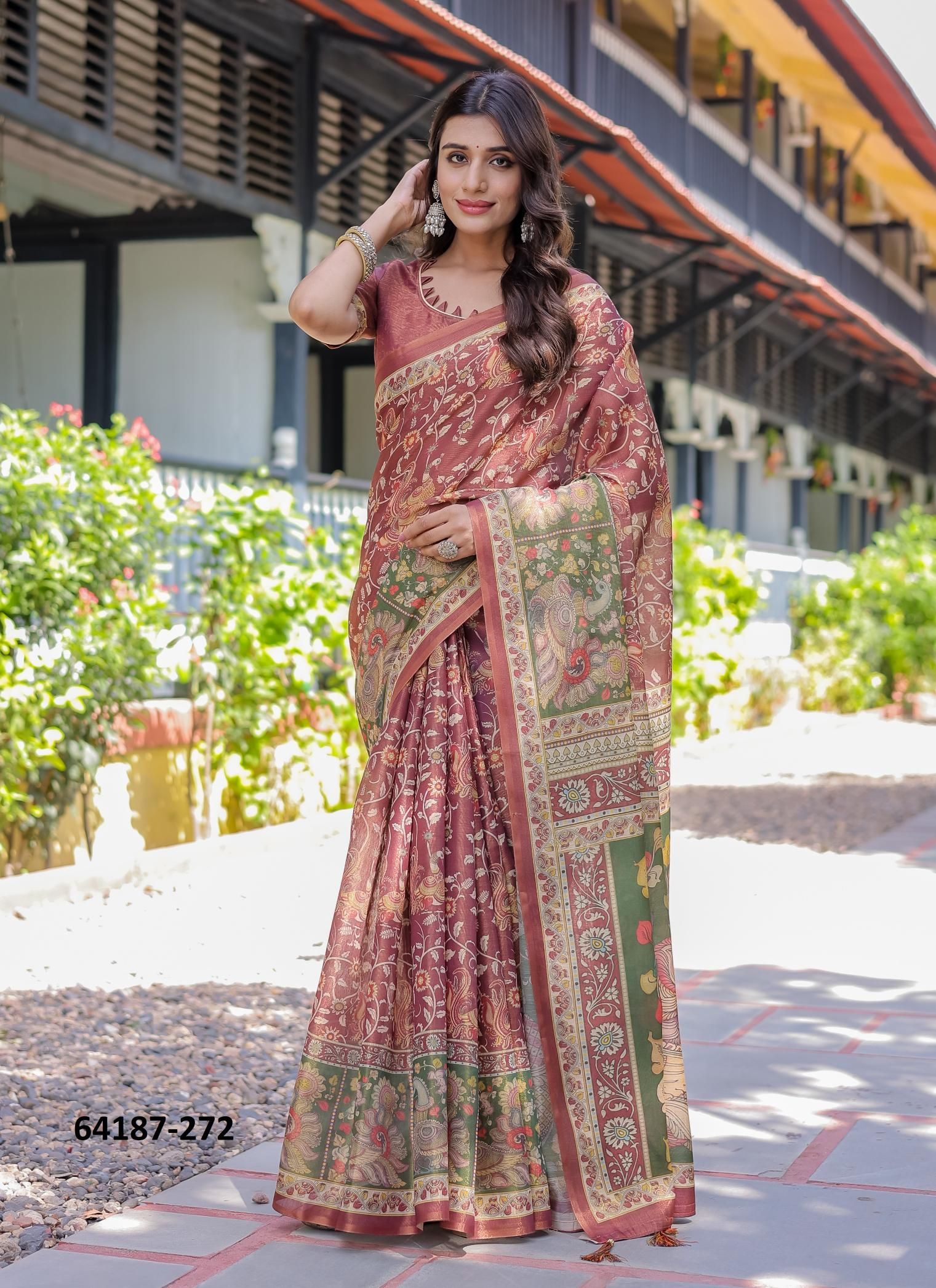 HANDLOOM COTTON SERIES 266-275 - Catalog # 64187 (Set of 10 Sarees)