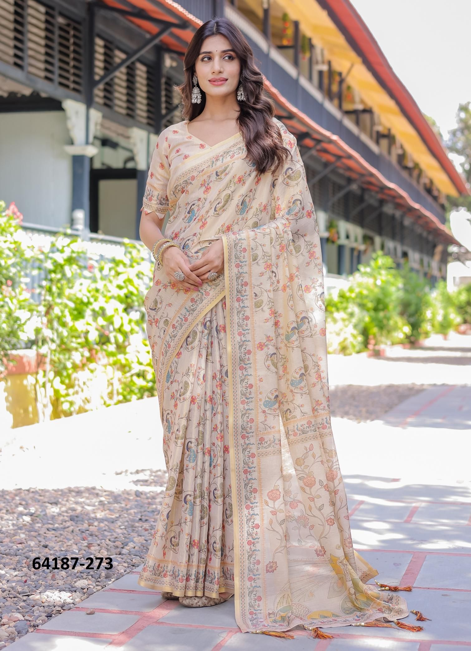 HANDLOOM COTTON SERIES 266-275 - Catalog # 64187 (Set of 10 Sarees)