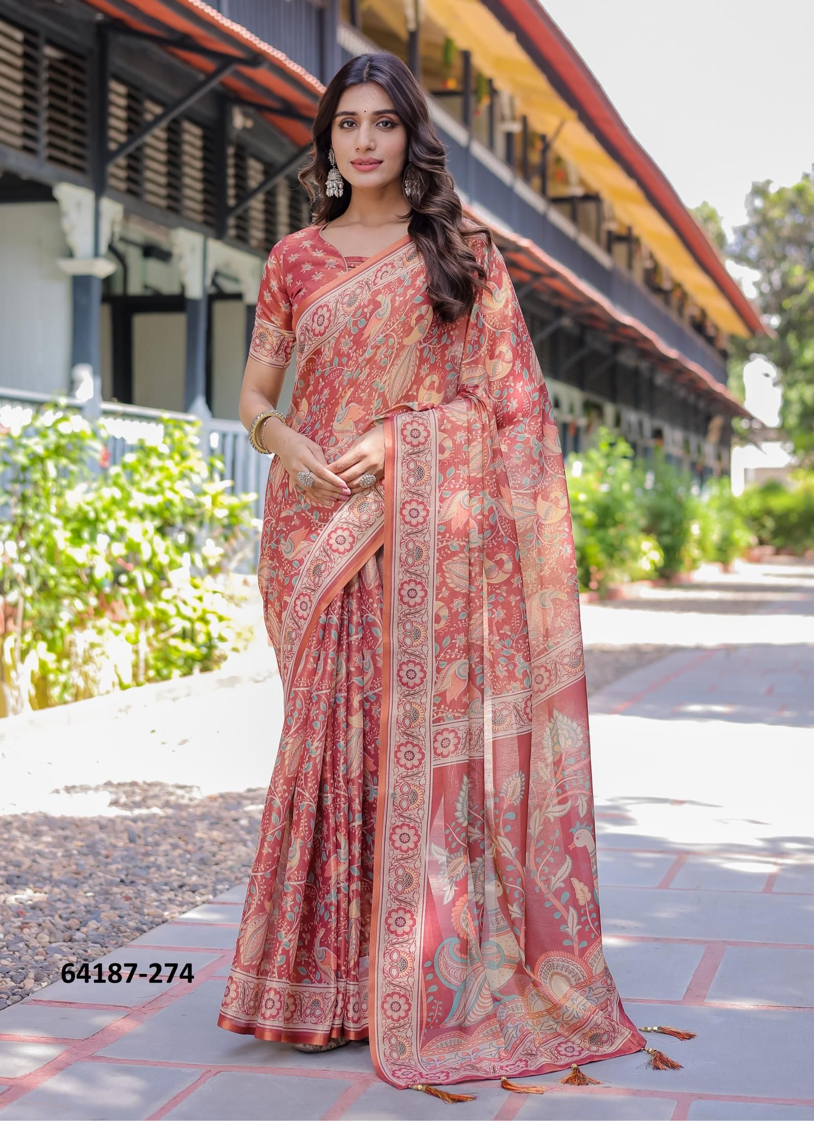 HANDLOOM COTTON SERIES 266-275 - Catalog # 64187 (Set of 10 Sarees)