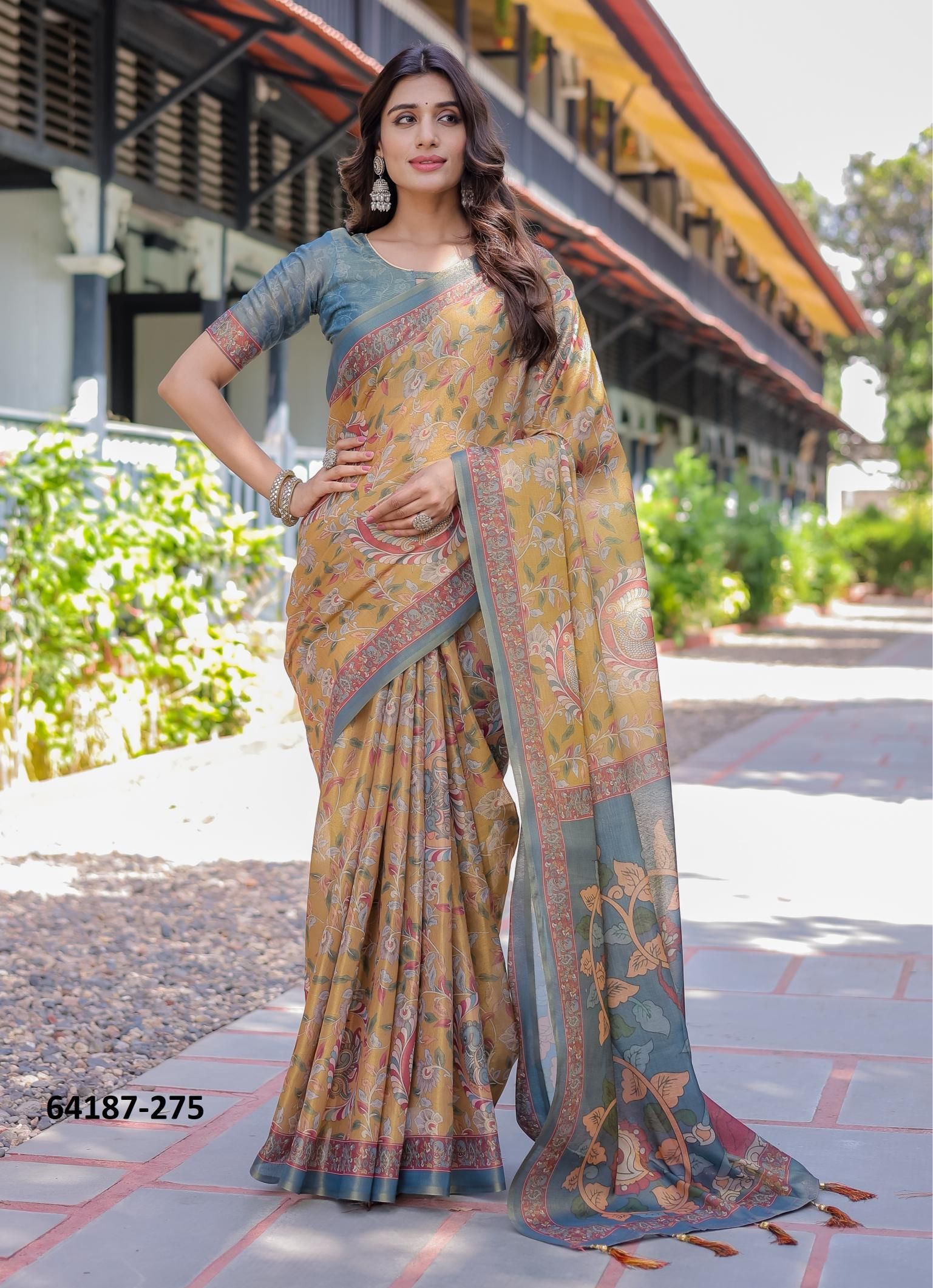 HANDLOOM COTTON SERIES 266-275 - Catalog # 64187 (Set of 10 Sarees)