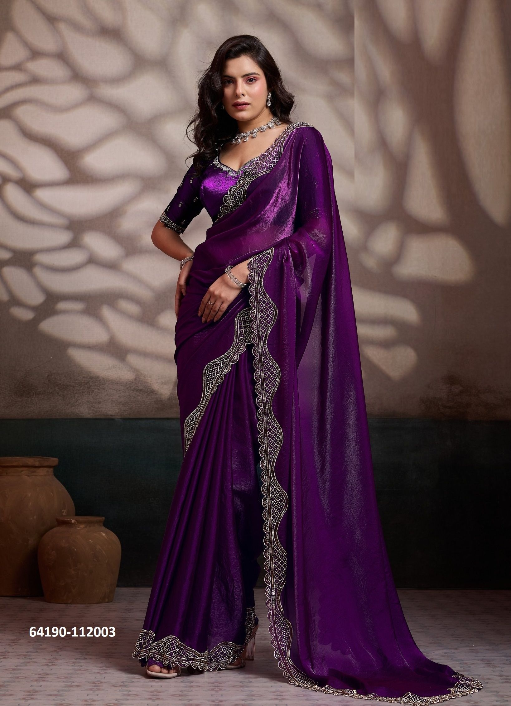 LUMINAH - Catalog # 64190 (Set of 4 Sarees)