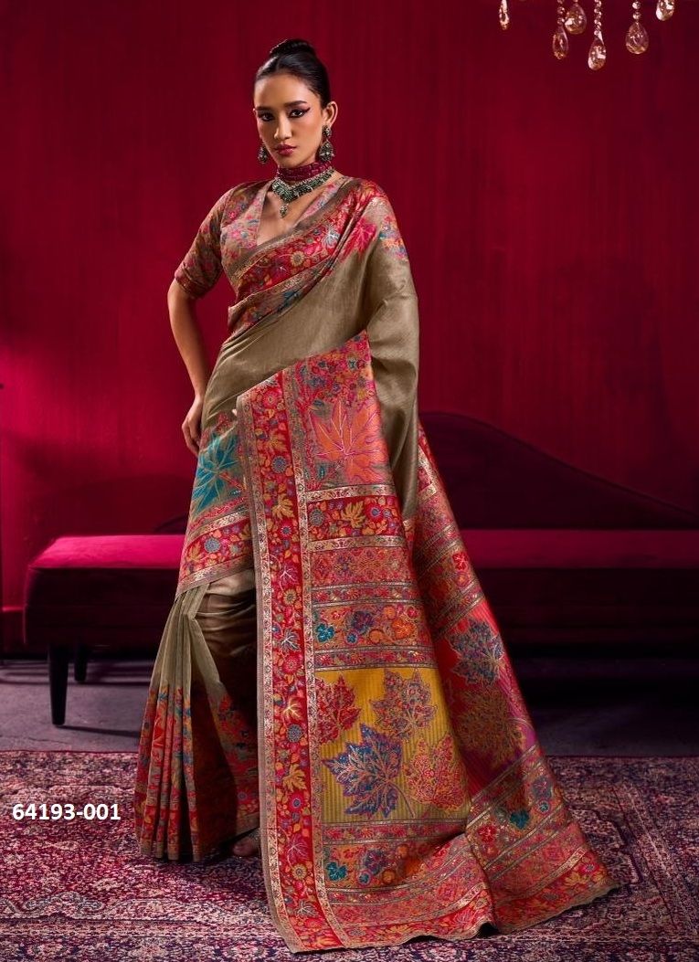 PURE KASHMIRI 3 - Catalog # 64193 (Set of 6 Sarees) PURE KASHMIRI 3 - Catalog # 64193 (Set of 6 Sarees)
