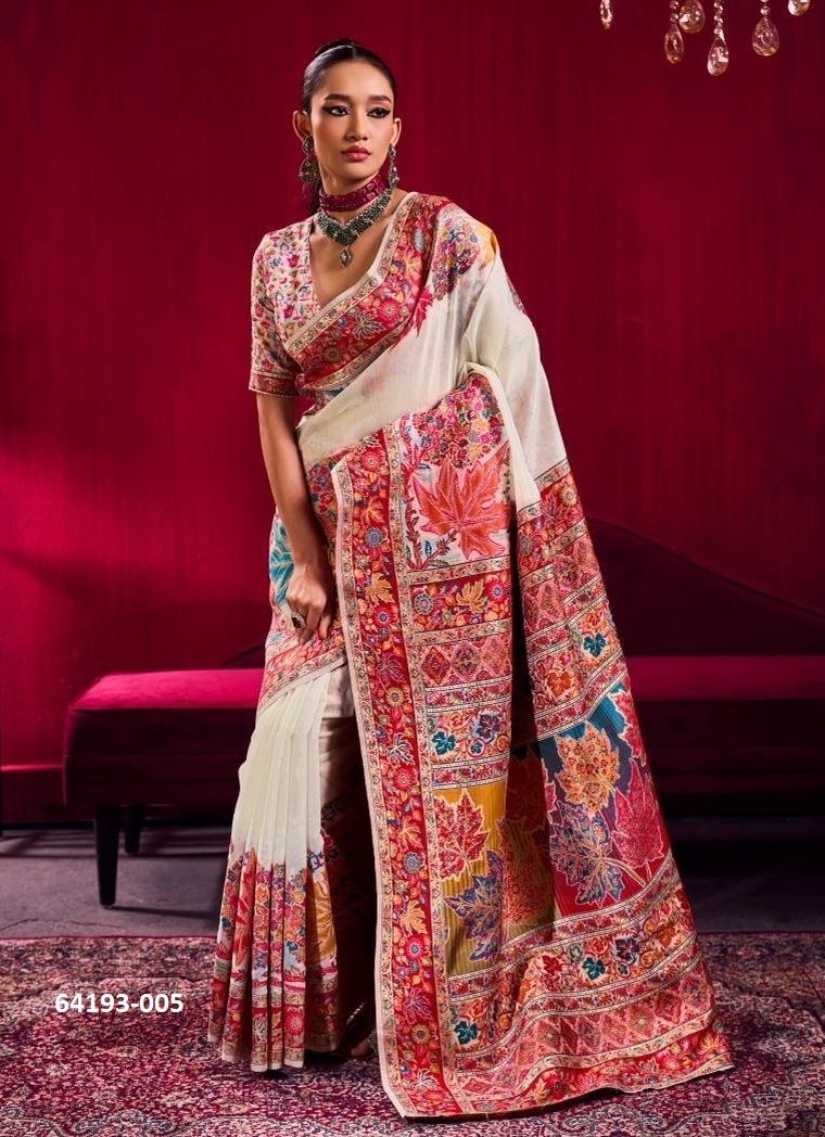 PURE KASHMIRI 3 - Catalog # 64193 (Set of 6 Sarees) PURE KASHMIRI 3 - Catalog # 64193 (Set of 6 Sarees)