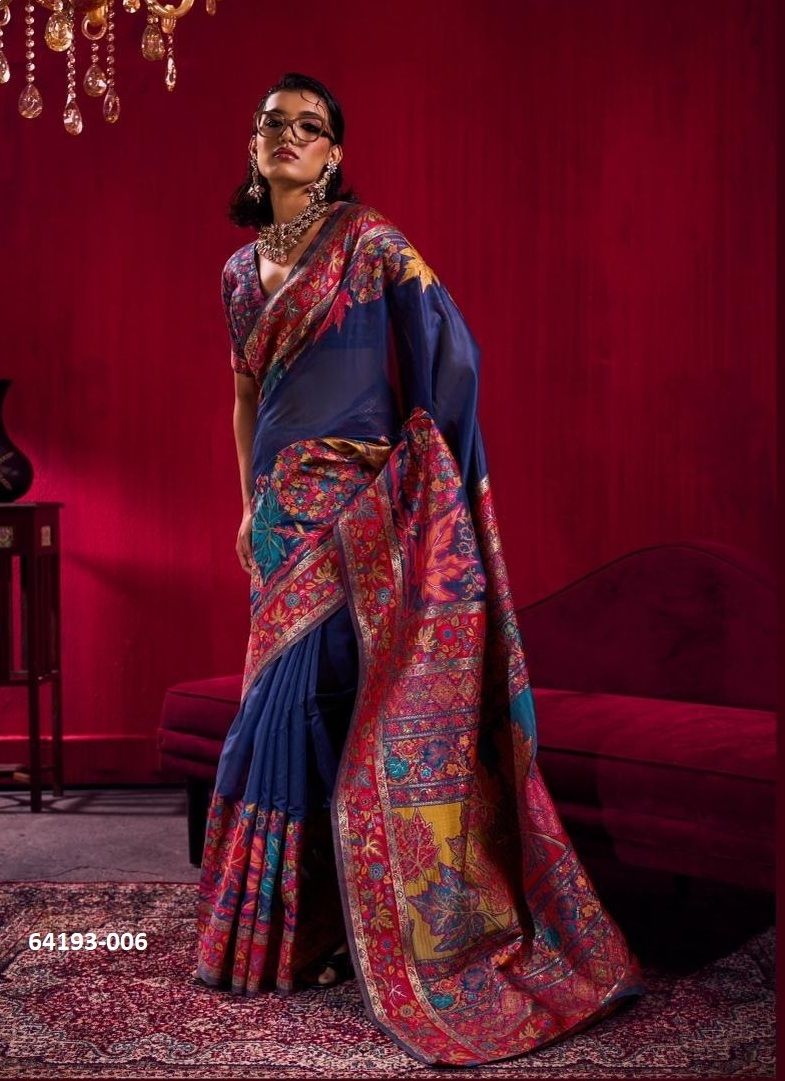 PURE KASHMIRI 3 - Catalog # 64193 (Set of 6 Sarees) PURE KASHMIRI 3 - Catalog # 64193 (Set of 6 Sarees)