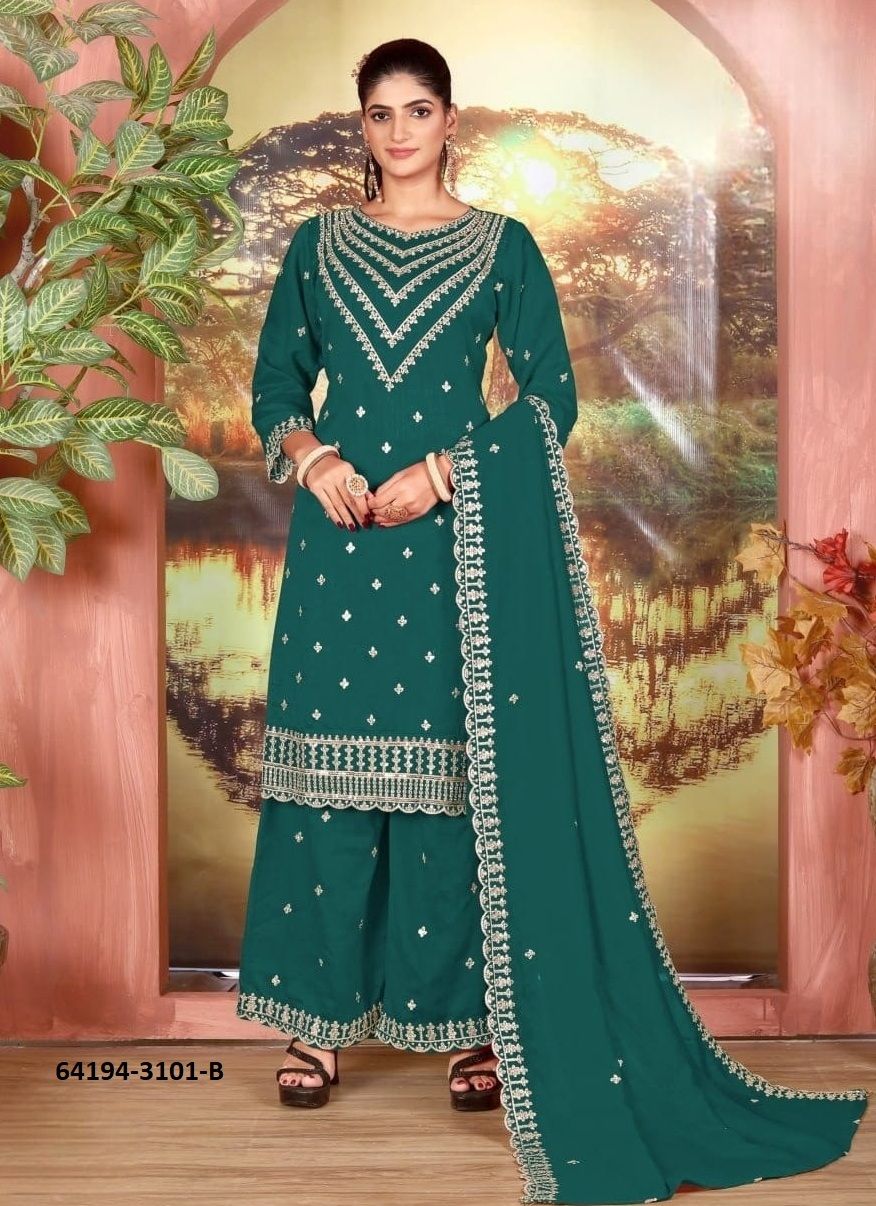 SERIES 3101 - Catalog # 64194 (Set of 4 Semi-Stitched / Un-Stitched Suits) SERIES 3101 - Catalog # 64194 (Set of 4 Semi-Stitched / Un-Stitched Suits)