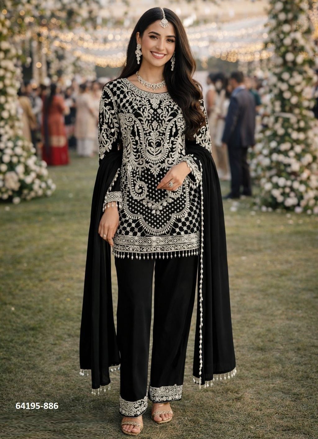 BEADS 2 - Catalog # 64195 (Set of 2 Readymade Salwar Suits) BEADS 2 - Catalog # 64195 (Set of 2 Readymade Salwar Suits)
