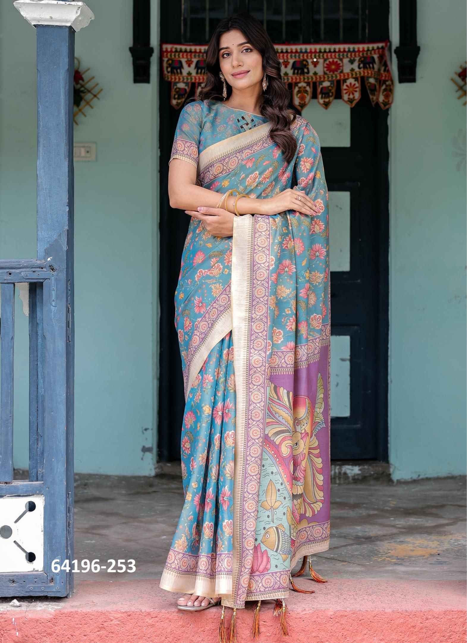 HANDLOOM COTTON SERIES 246-255 - Catalog # 64196 (Set of 10 Sarees) HANDLOOM COTTON SERIES 246-255 - Catalog # 64196 (Set of 10 Sarees)
