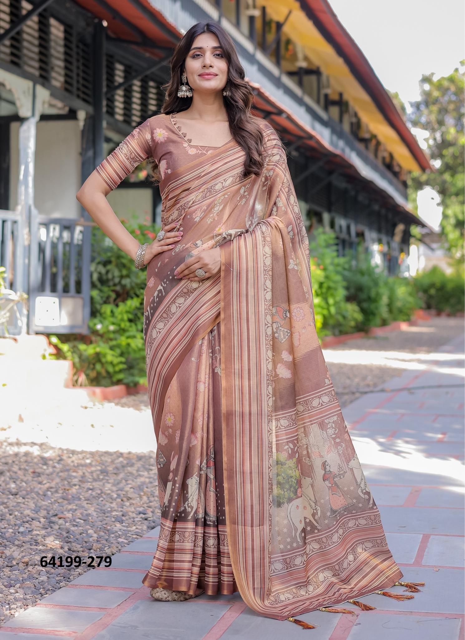 HANDLOOM COTTON SERIES 276-285 - Catalog # 64199 (Set of 10 Sarees) HANDLOOM COTTON SERIES 276-285 - Catalog # 64199 (Set of 10 Sarees)