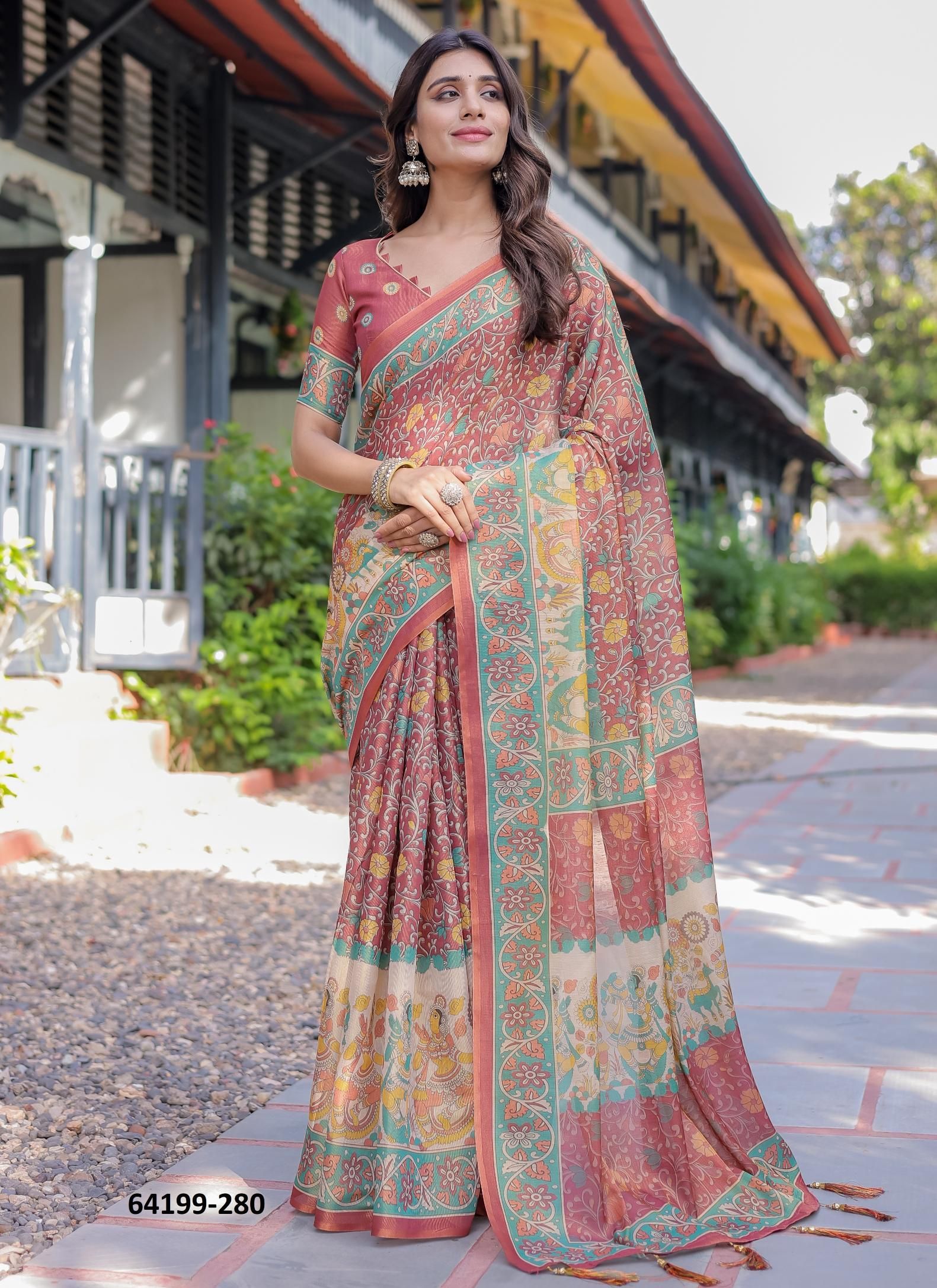 HANDLOOM COTTON SERIES 276-285 - Catalog # 64199 (Set of 10 Sarees) HANDLOOM COTTON SERIES 276-285 - Catalog # 64199 (Set of 10 Sarees)