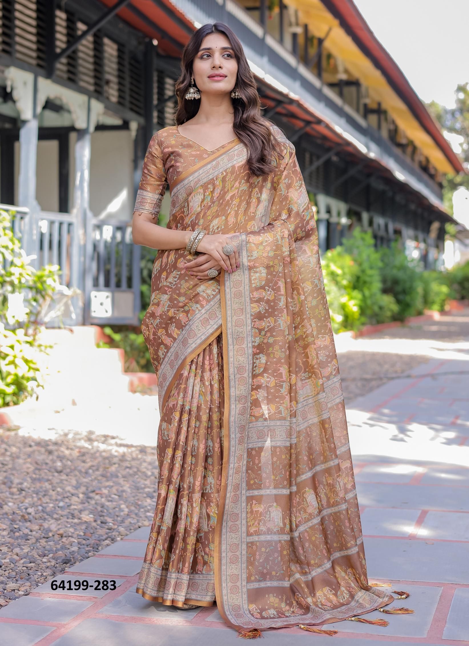 HANDLOOM COTTON SERIES 276-285 - Catalog # 64199 (Set of 10 Sarees) HANDLOOM COTTON SERIES 276-285 - Catalog # 64199 (Set of 10 Sarees)